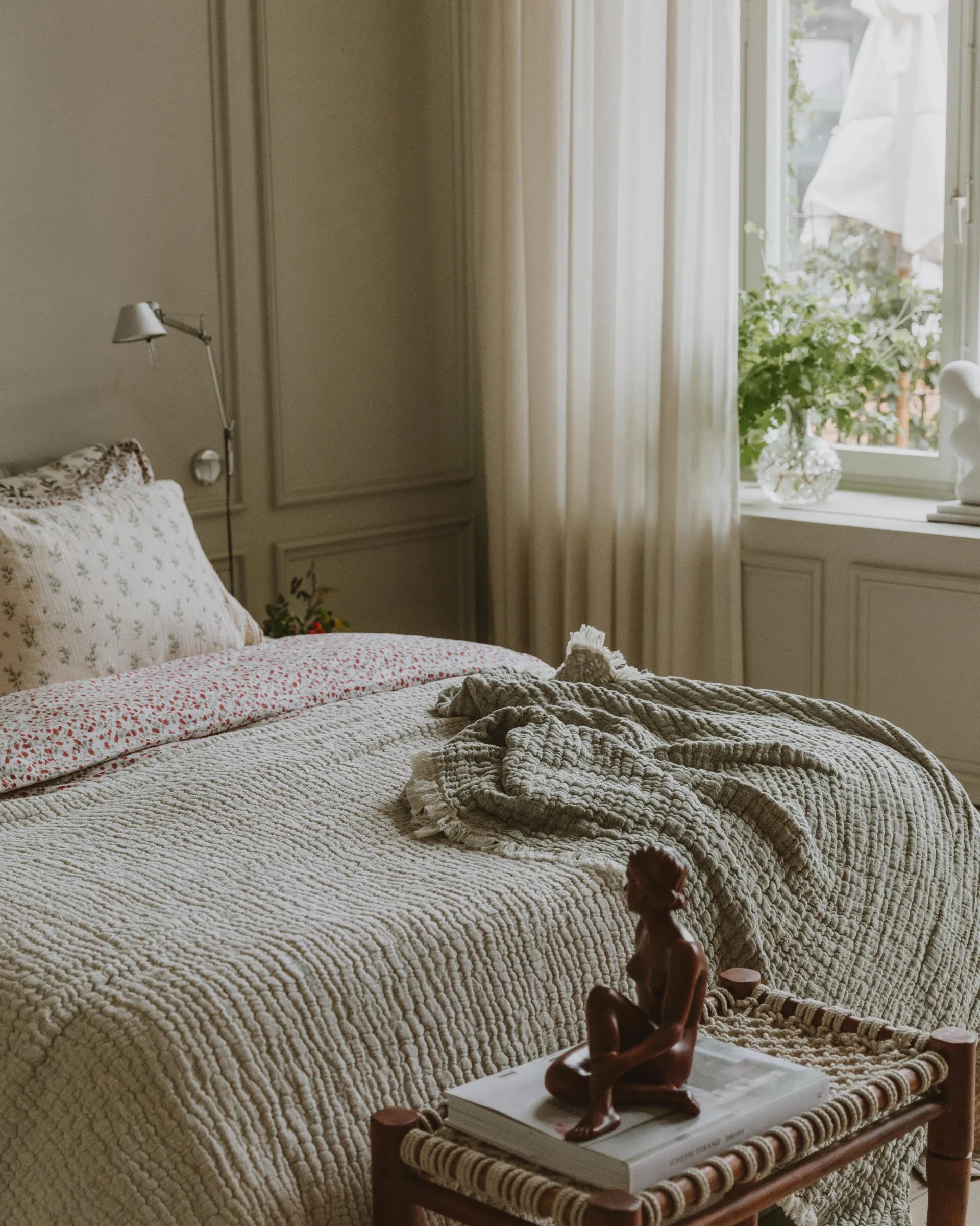 Colcha de cama Mellow doble, Lin, 160x260 cm Garbo&Friends