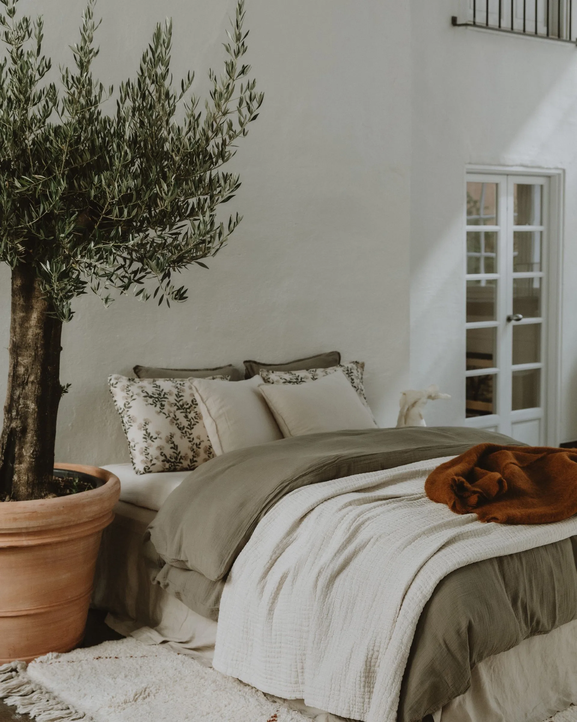 Colcha de cama Mellow doble, Lin, 160x260 cm Garbo&Friends