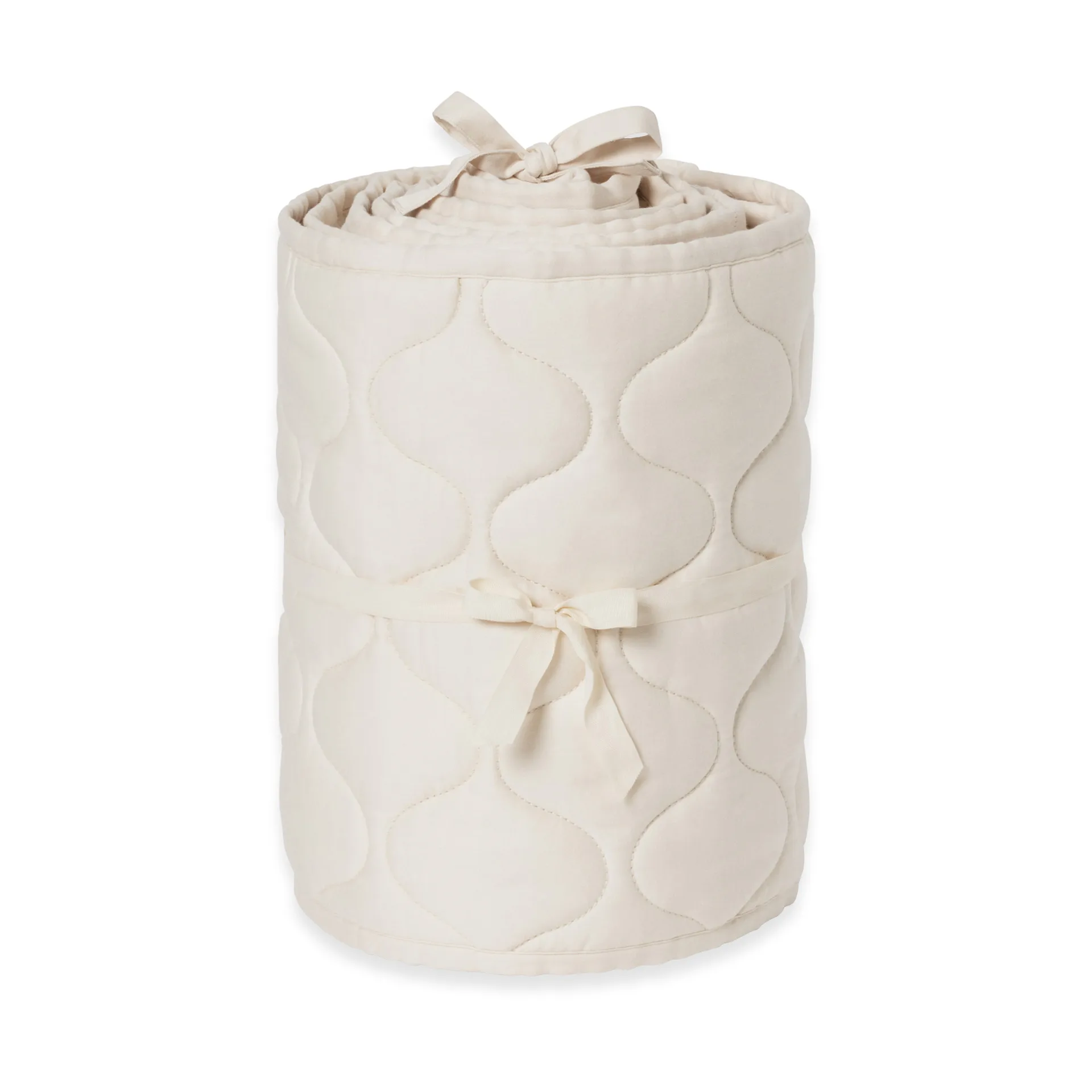 Eggshell Satin protector acolchado para cuna, 30x360 cm Garbo&Friends