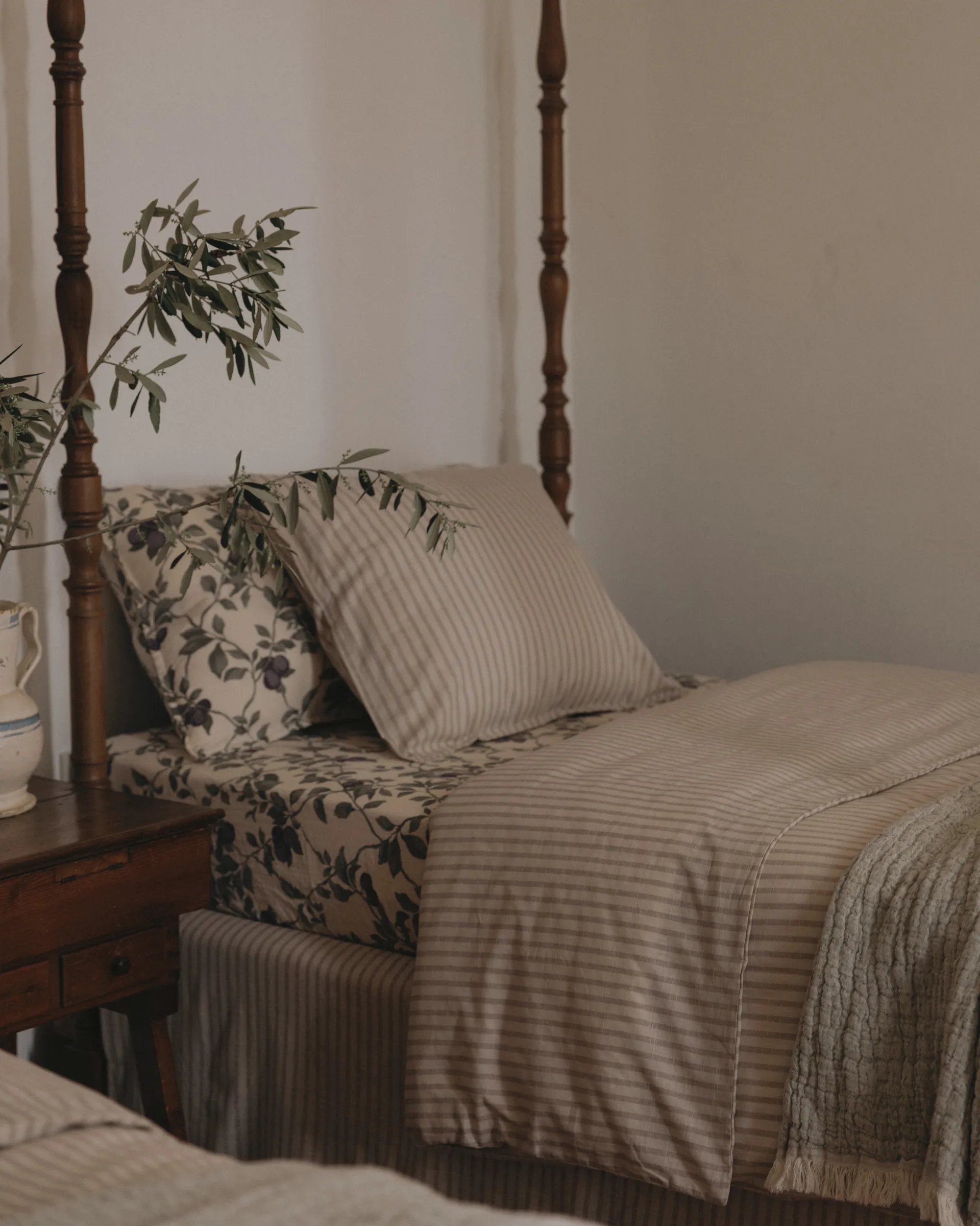 Faldón de cama Stripe Mauve, 140x200x53 cm Garbo&Friends