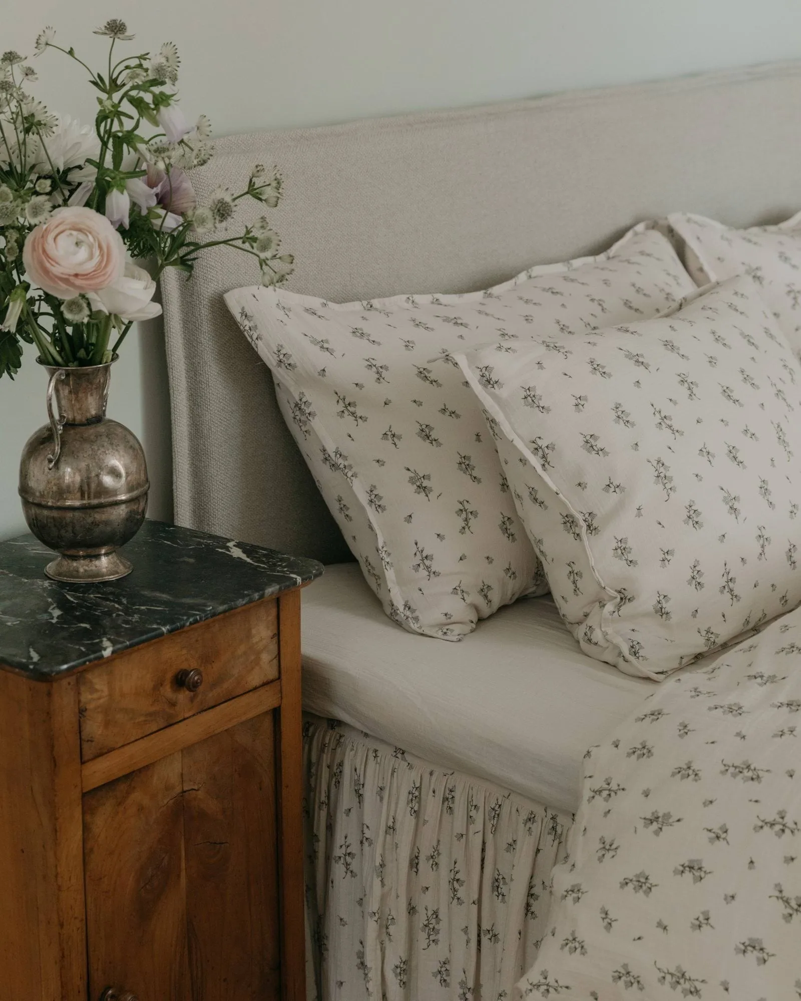 Funda de almohada Bluebell Muslin, 80x80 cm Garbo&Friends
