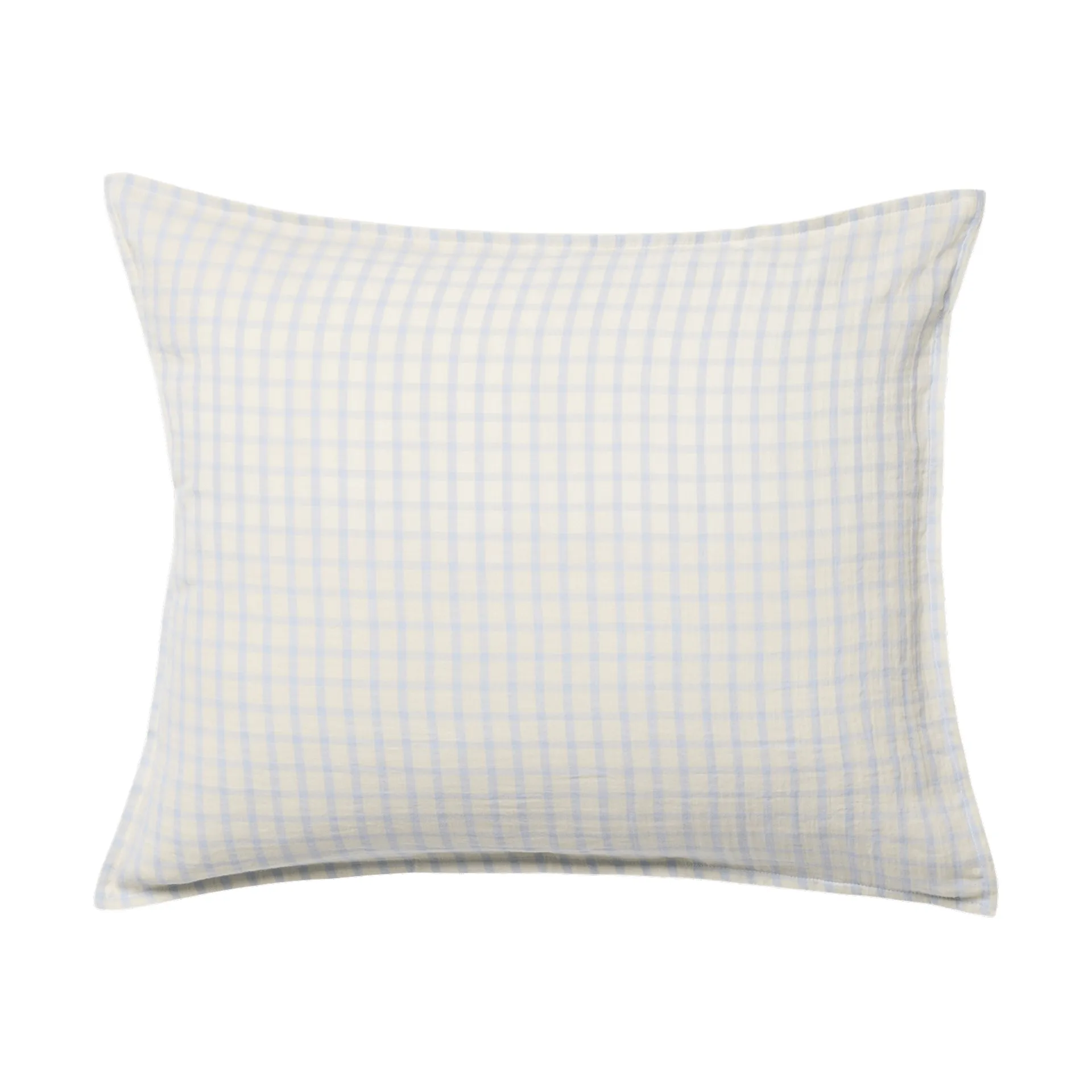 Funda de almohada de muselina Gingham Sky Blue, Cielo 50x70 cm Garbo&Friends