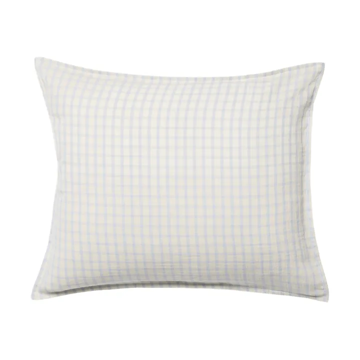 Funda de almohada de muselina Gingham Sky Blue - Cielo 50x70 cm - Garbo&Friends