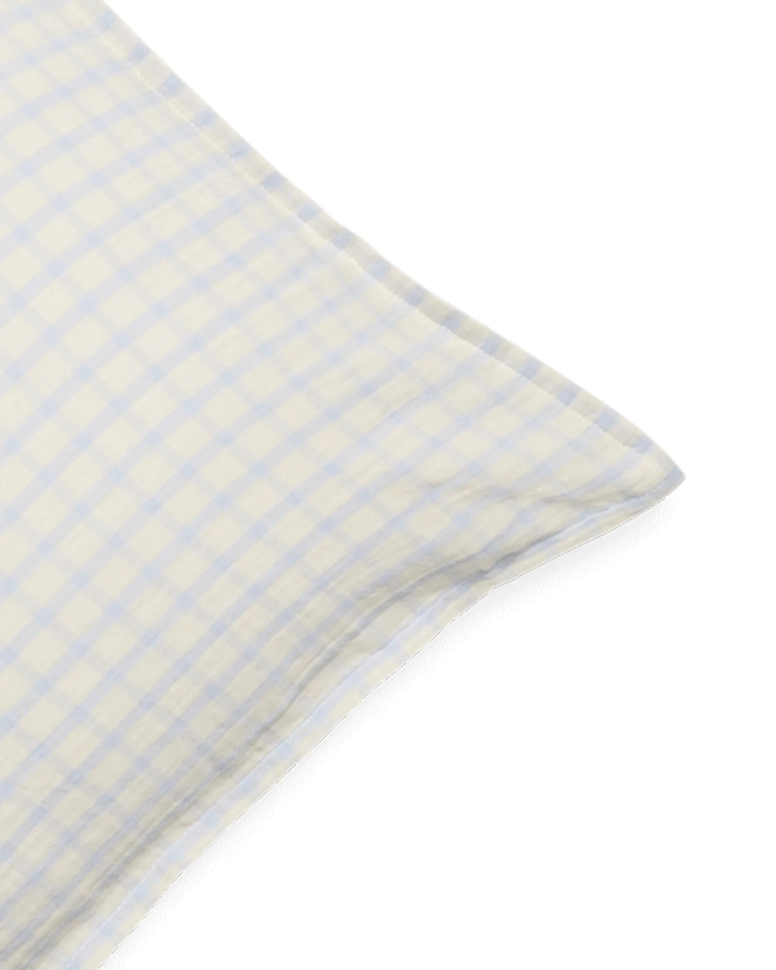 Funda de almohada de muselina Gingham Sky Blue, Cielo 50x70 cm Garbo&Friends
