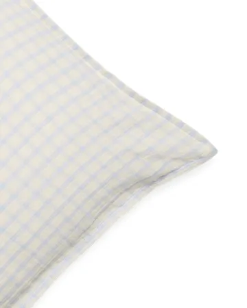 Funda de almohada de muselina Gingham Sky Blue - Sky 80x80 cm - Garbo&Friends