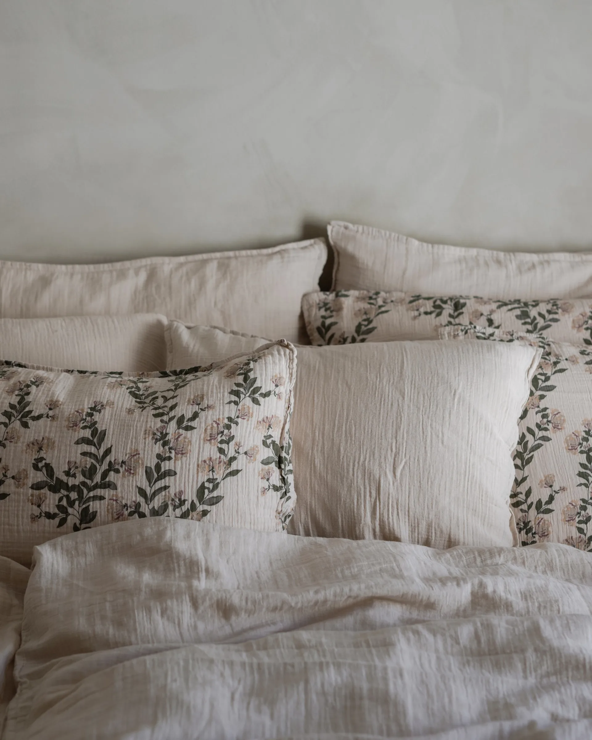 Funda de almohada Eggshell Muslin, 50x90 cm Garbo&Friends