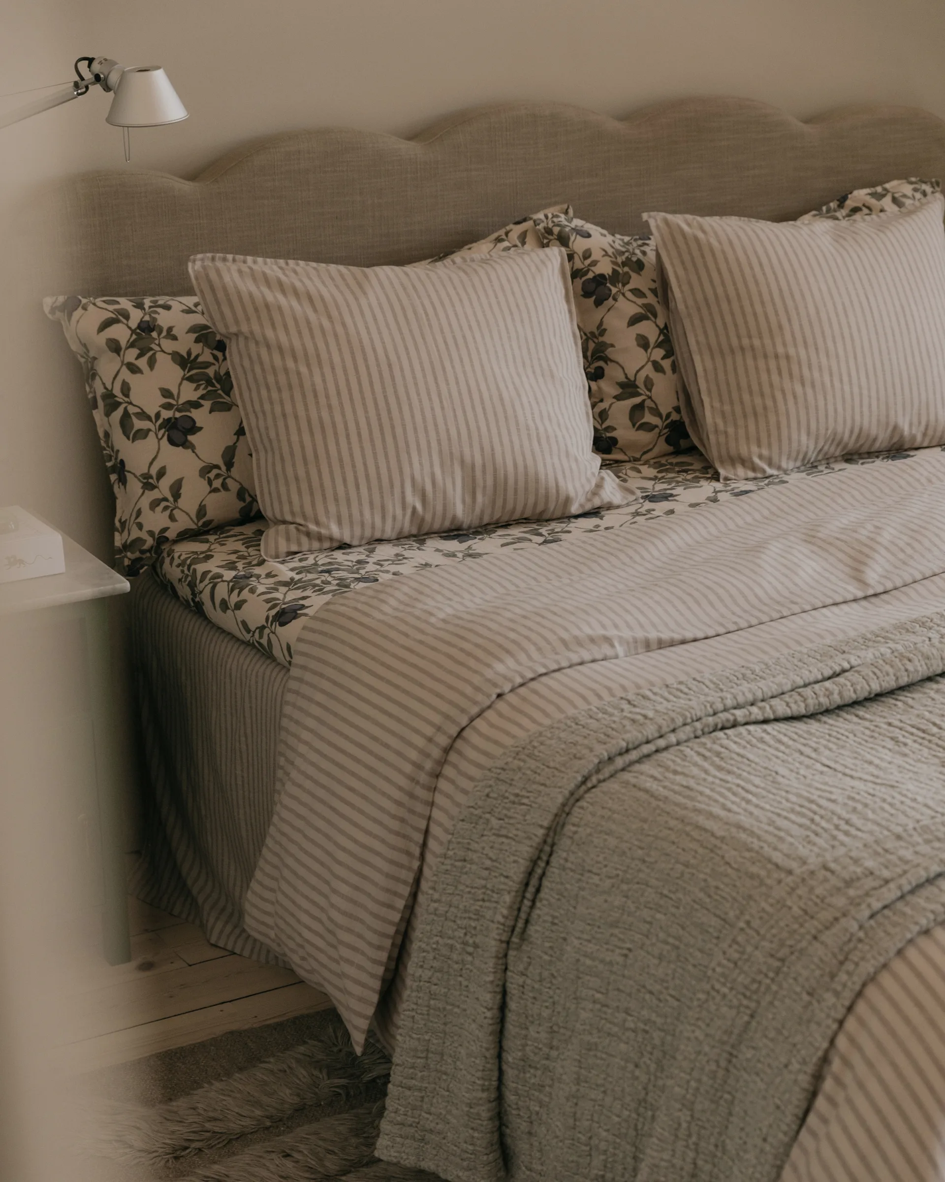 Funda nórdica doble Stripe Mauve, 220x220 cm Garbo&Friends