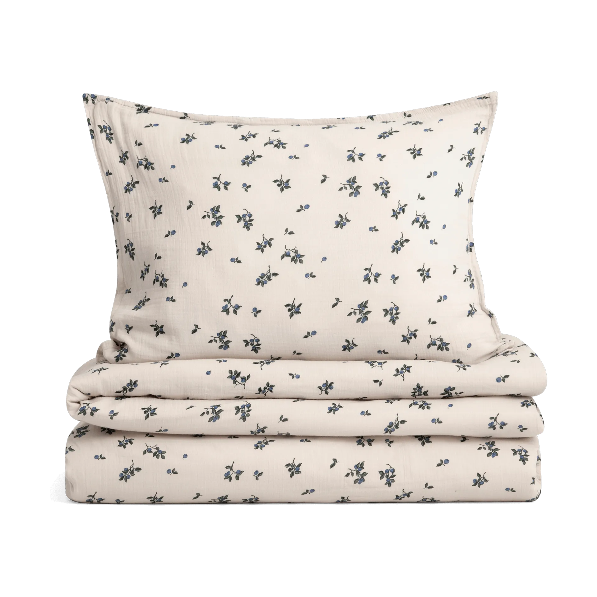 Juego de funda nórdica Blueberry Muslin, 150x210 cm/50x60 cm Garbo&Friends
