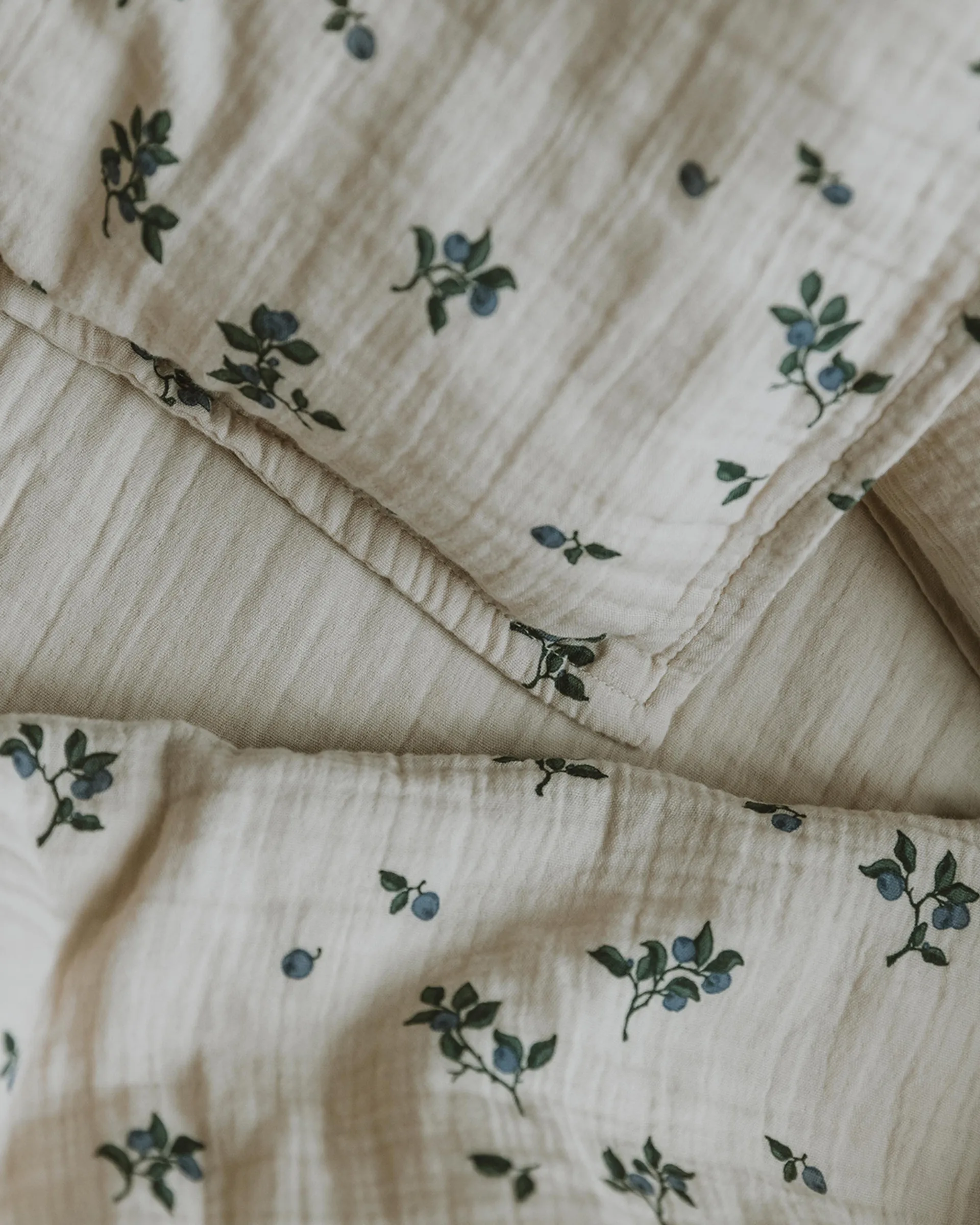 Juego de funda nórdica Blueberry Muslin baby, 70x80 cm/28x35 cm Garbo&Friends