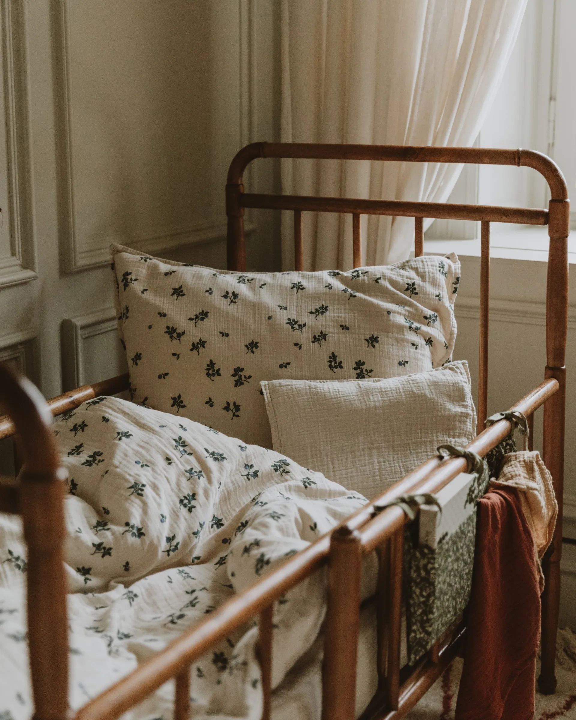 Juego de funda nórdica Blueberry Muslin junior, 100x130 cm/35x55 cm Garbo&Friends