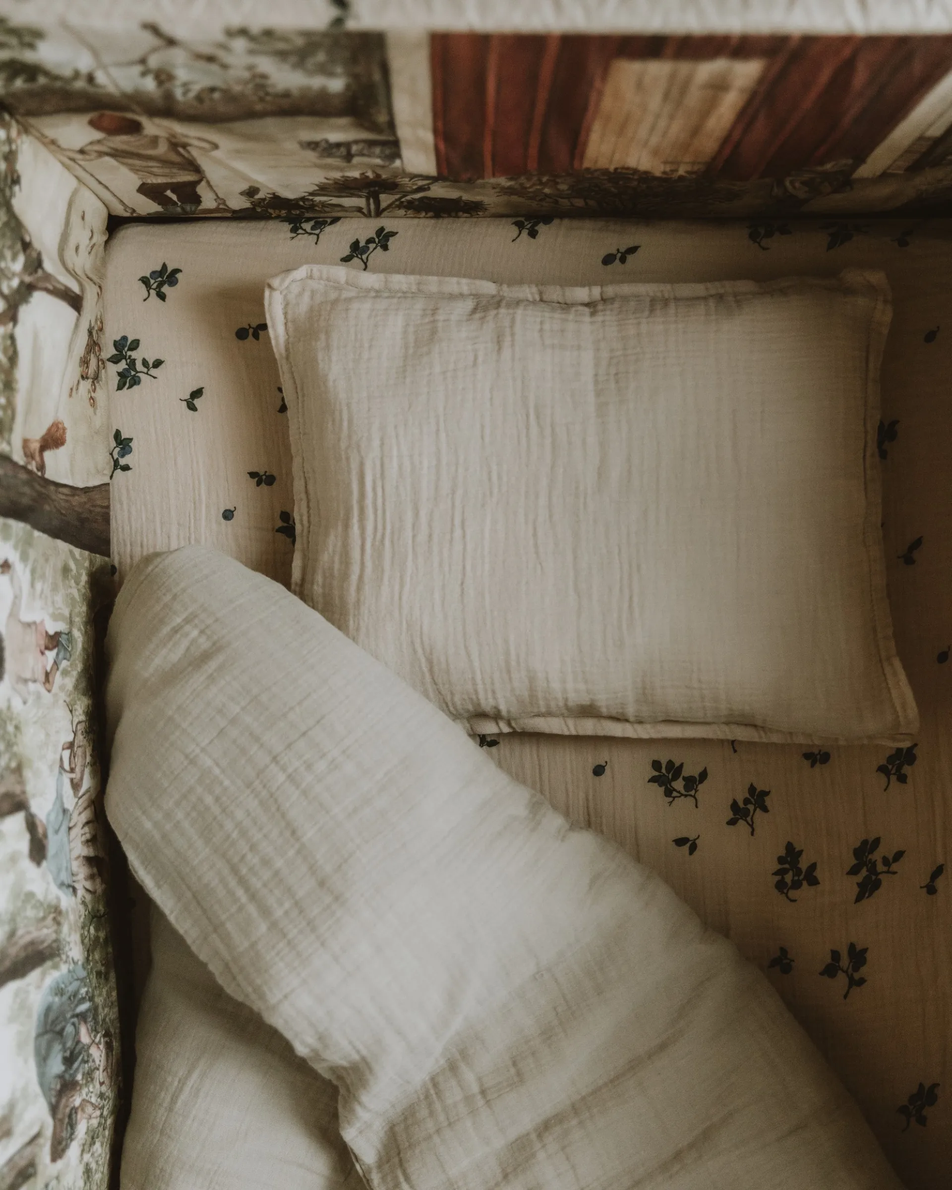 Juego de funda nórdica Eggshell Muslin junior, 100x130 cm/35x55 cm Garbo&Friends