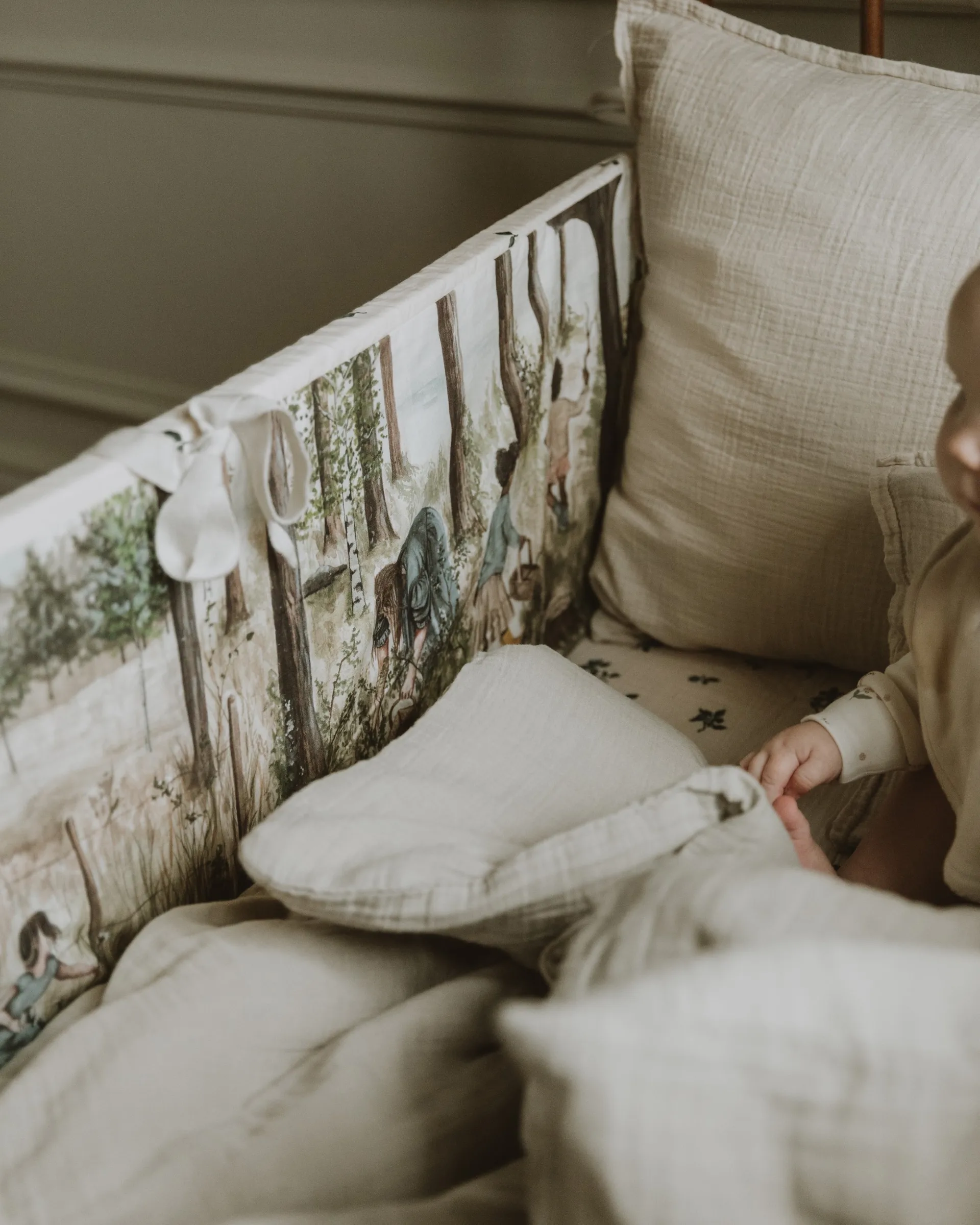 Juego de funda nórdica Eggshell Muslin junior, 100x130 cm/35x55 cm Garbo&Friends