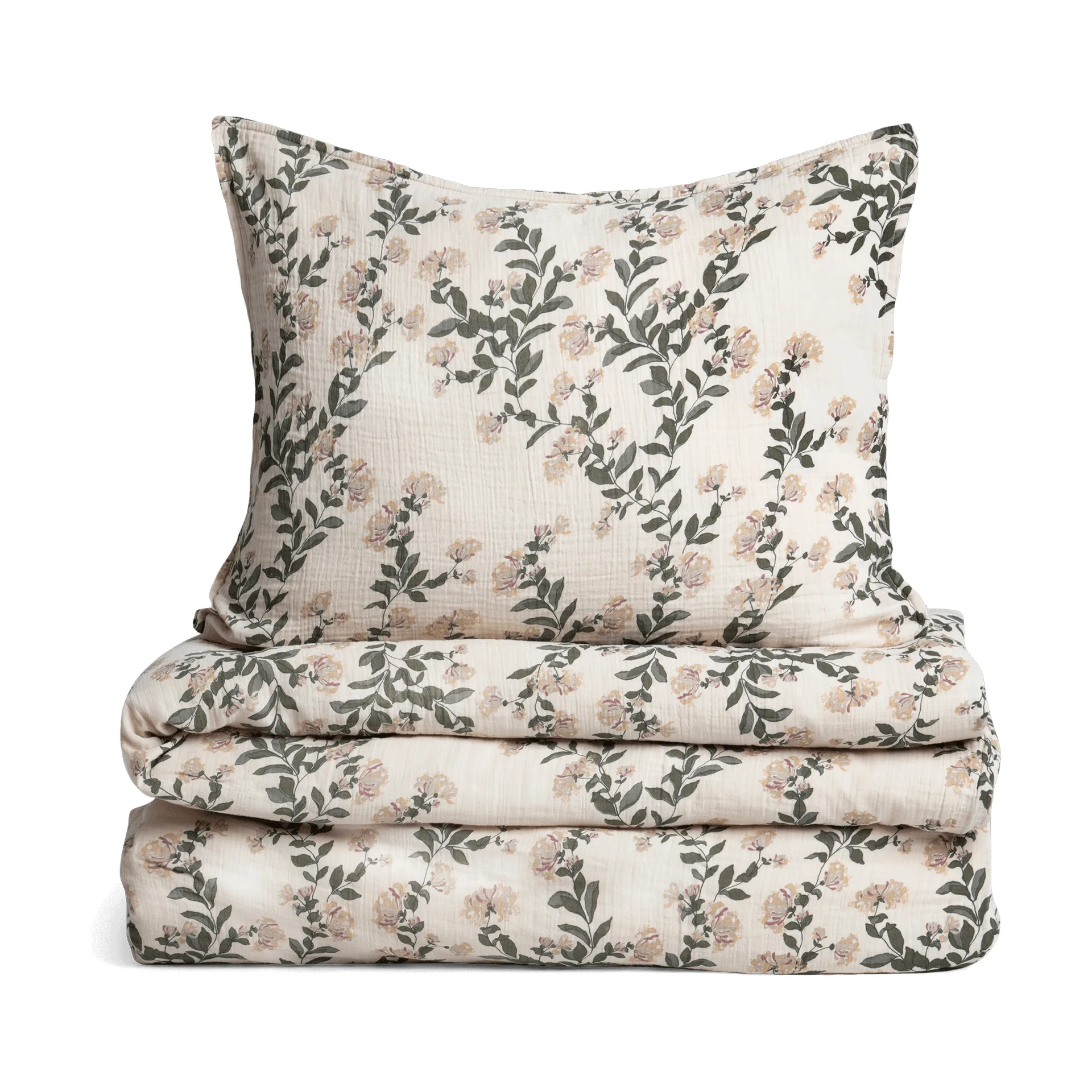 Juego de funda nórdica Honeysuckle Muslin, 150x210 cm/50x60 cm Garbo&Friends