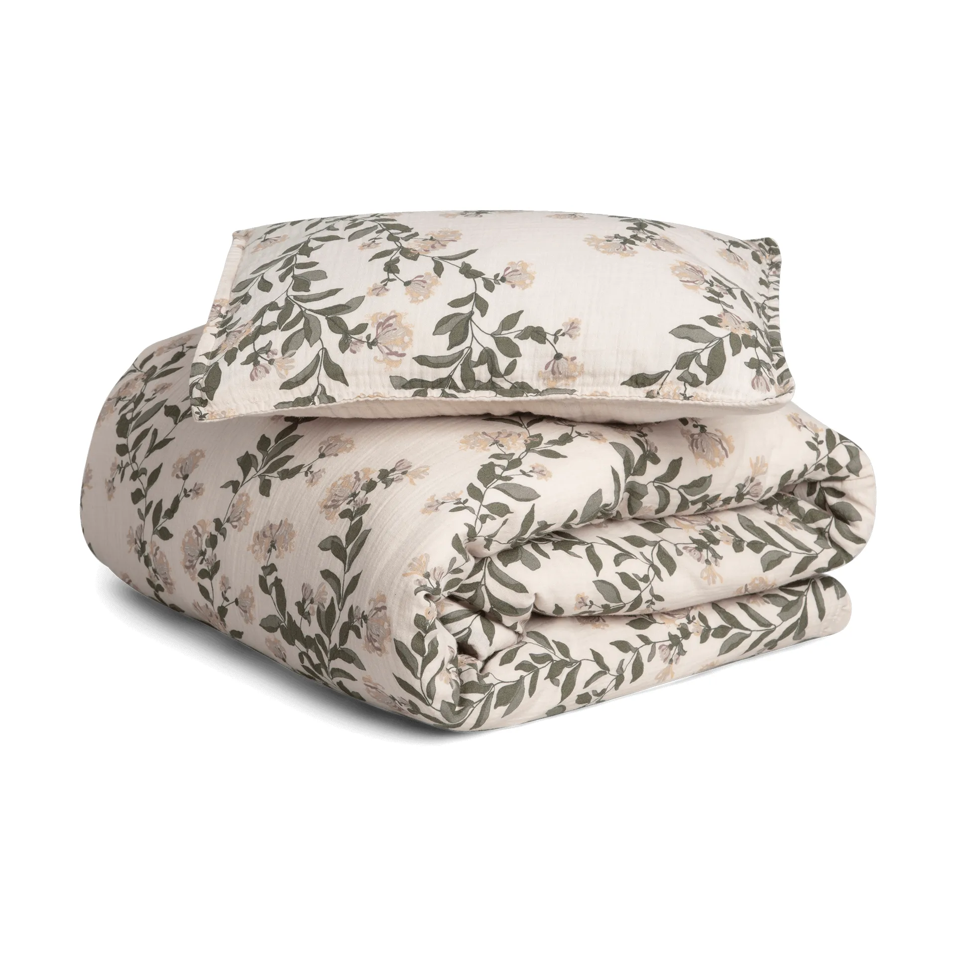 Juego de funda nórdica Honeysuckle Muslin baby, 70x100 cm/40x45 cm Garbo&Friends