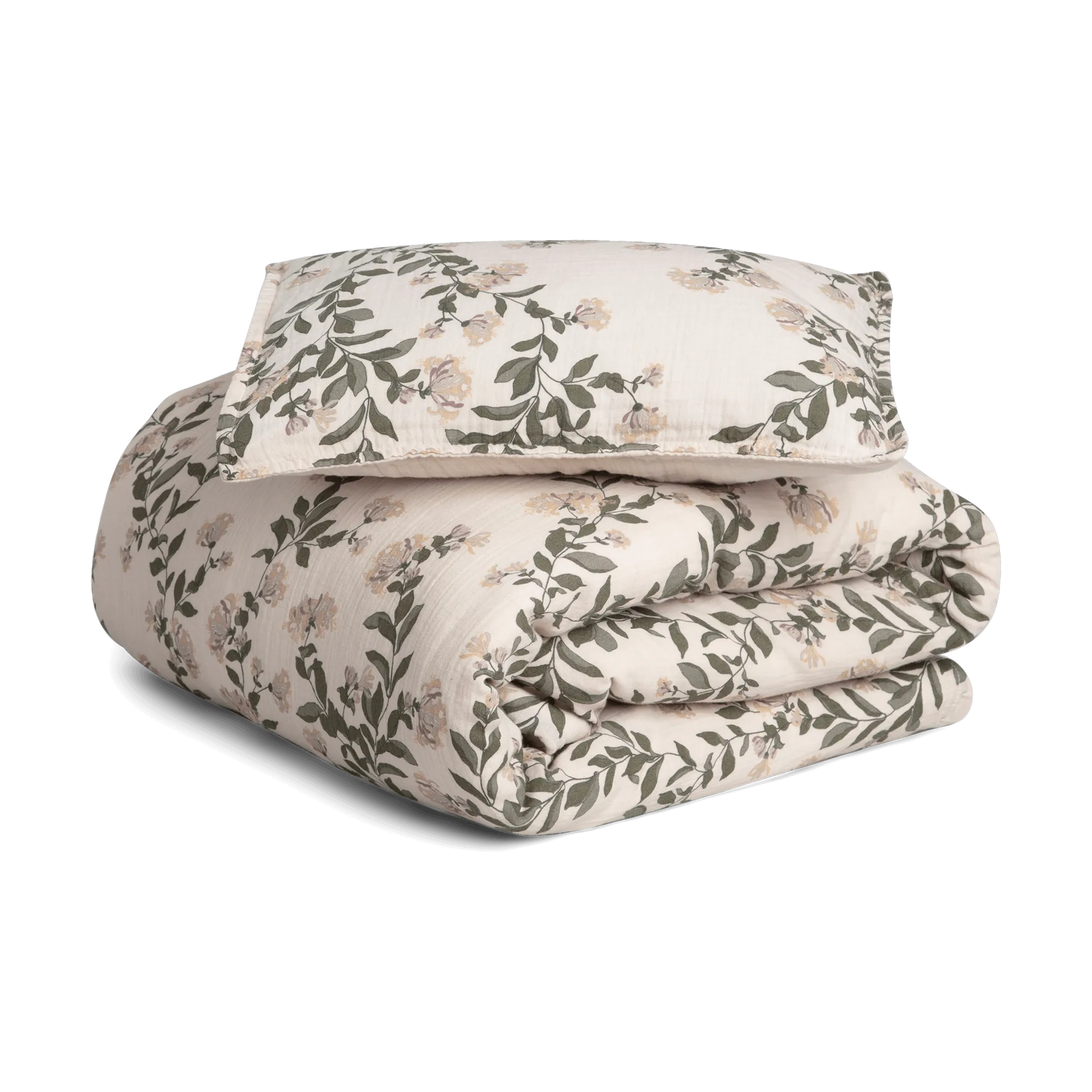 Juego de funda nórdica Honeysuckle Muslin baby, 70x80 cm/28x35 cm Garbo&Friends