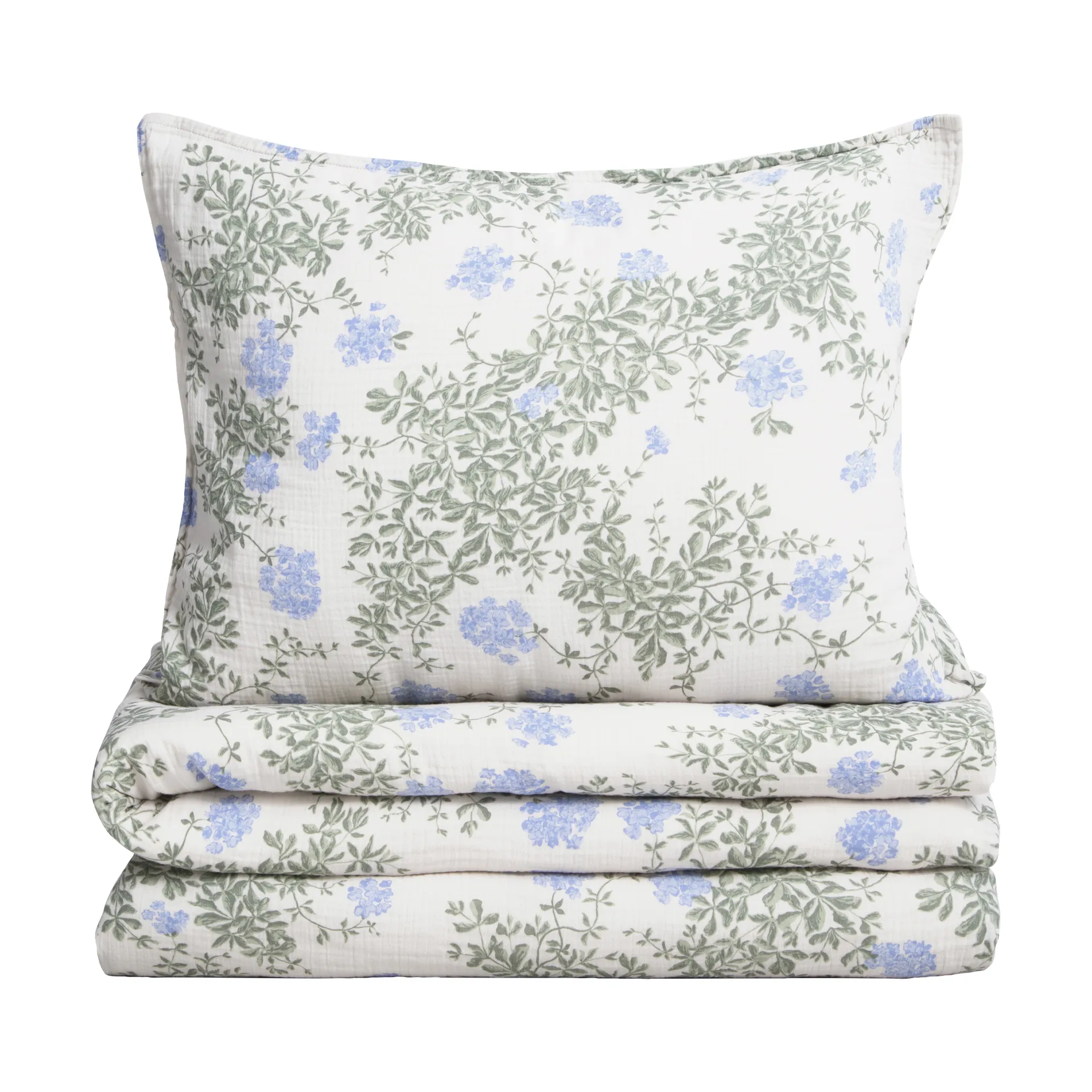 Juego de funda nórdica Plumbago Muslin, 140x200 cm/50x75 cm Garbo&Friends