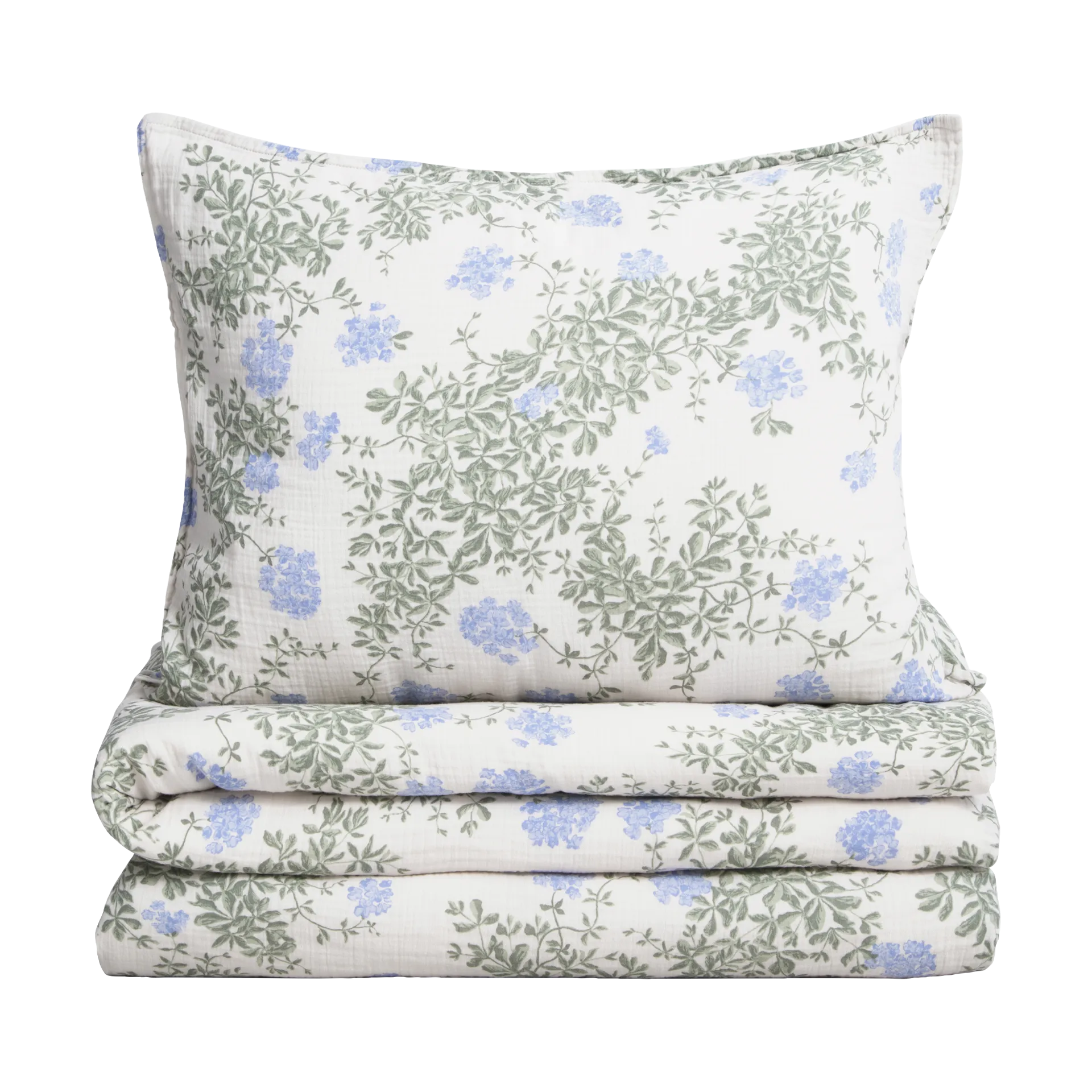 Juego de funda nórdica Plumbago Muslin, 150x210 cm/50x60 cm Garbo&Friends