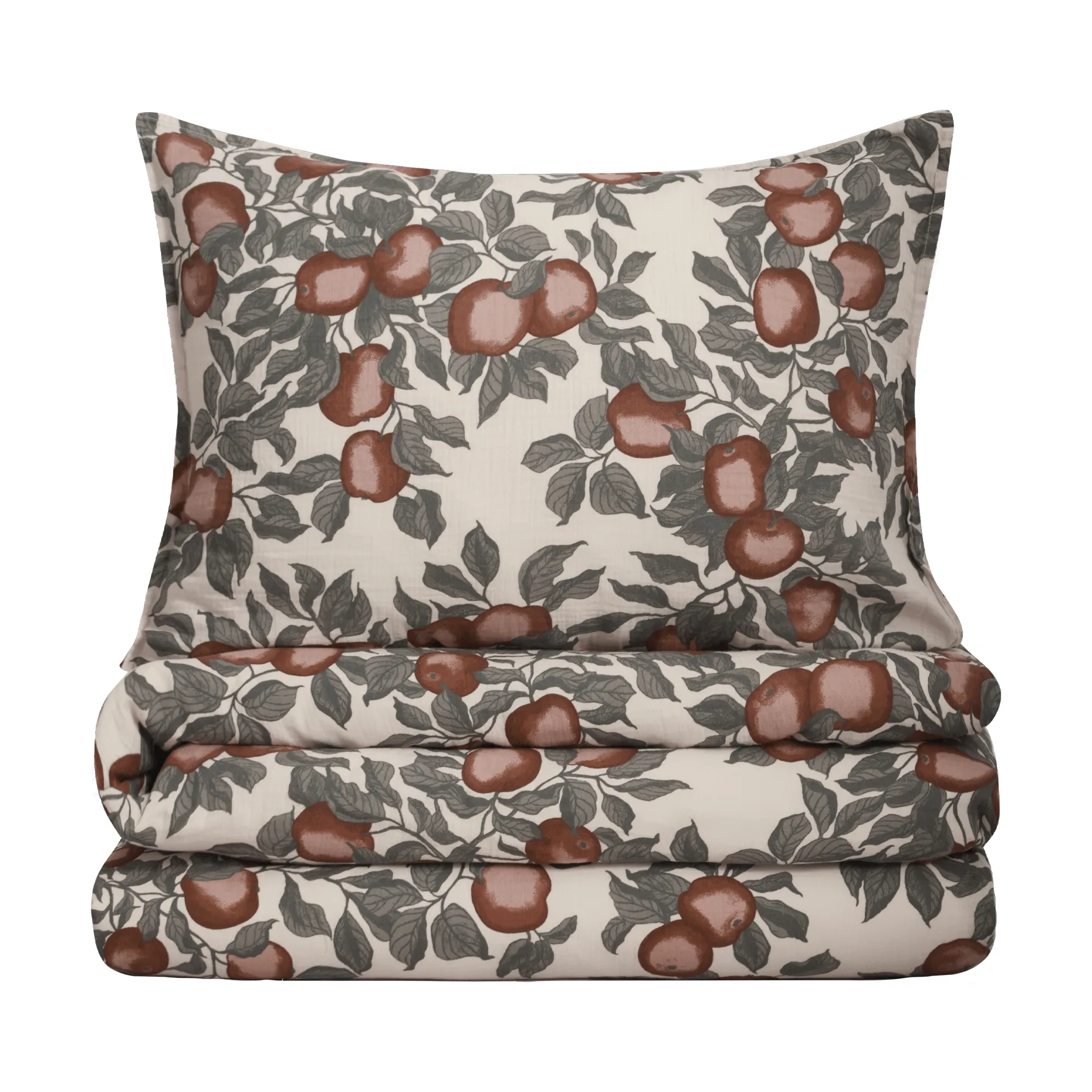 Juego de funda nórdica Pomme Muslin, 150x210 cm/50x60 cm Garbo&Friends