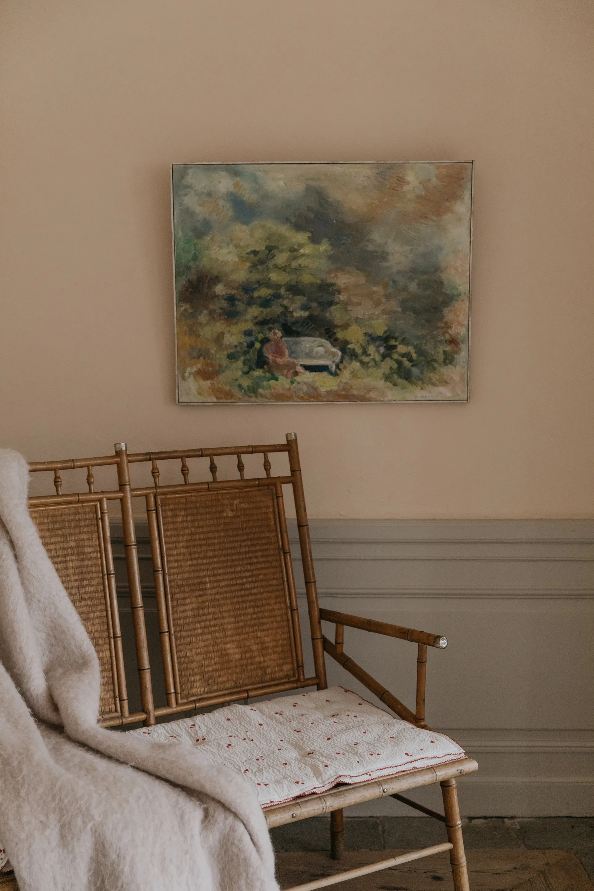 Manta acolchada Poppy Seersucker, 100x140 cm Garbo&Friends