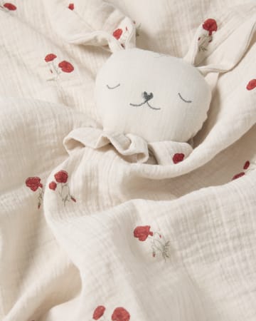 Manta de apego Poppy Muslin - 48x48 cm - Garbo&Friends