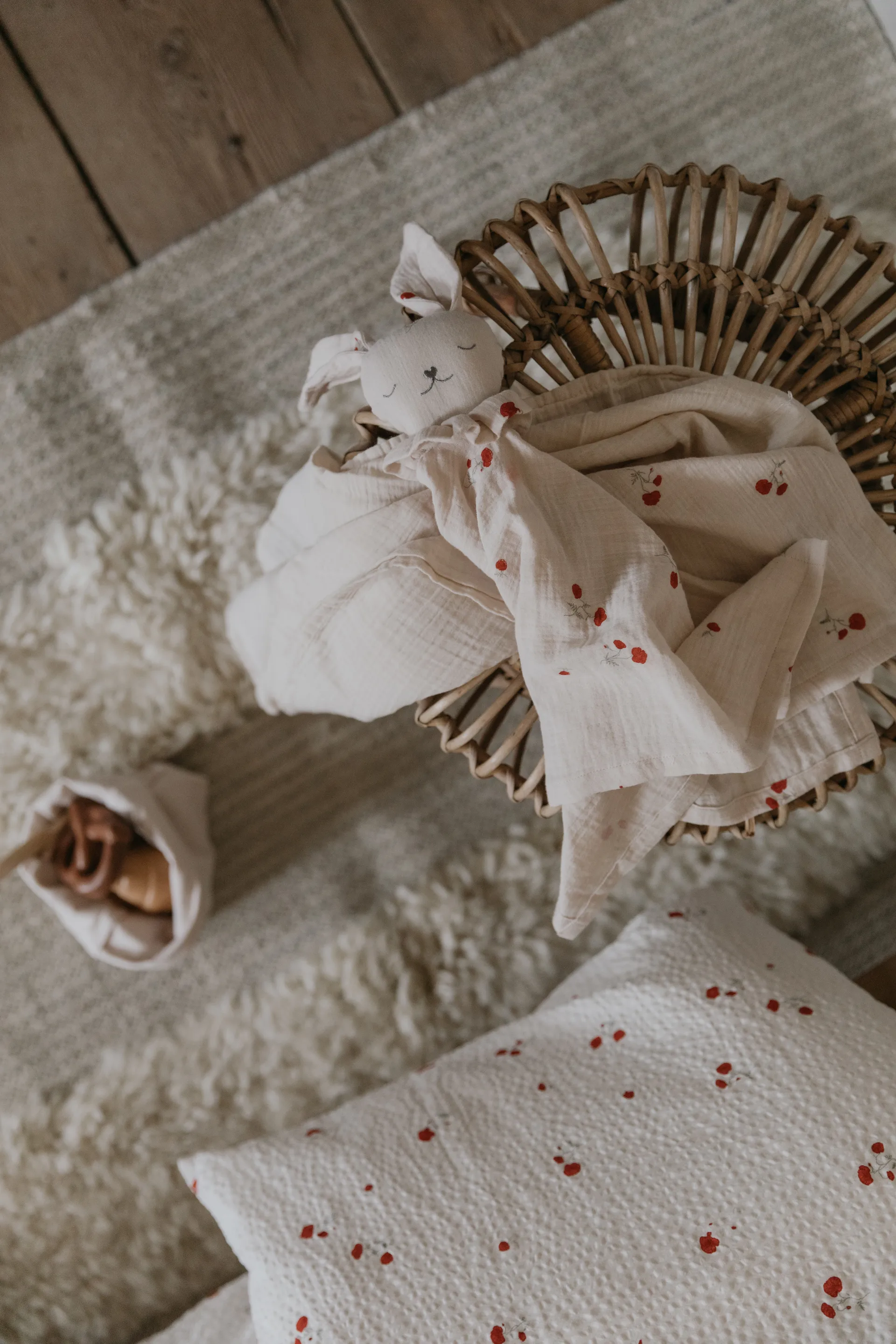 Manta de apego Poppy Muslin, 48x48 cm Garbo&Friends