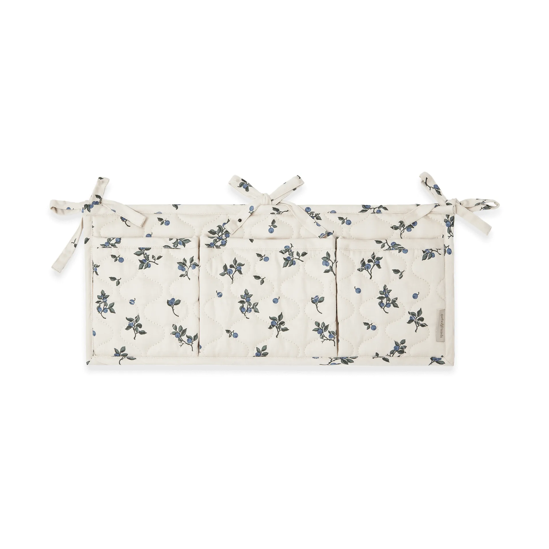 Organizador de cama acolchado satin Blueberry, 18x43 cm Garbo&Friends