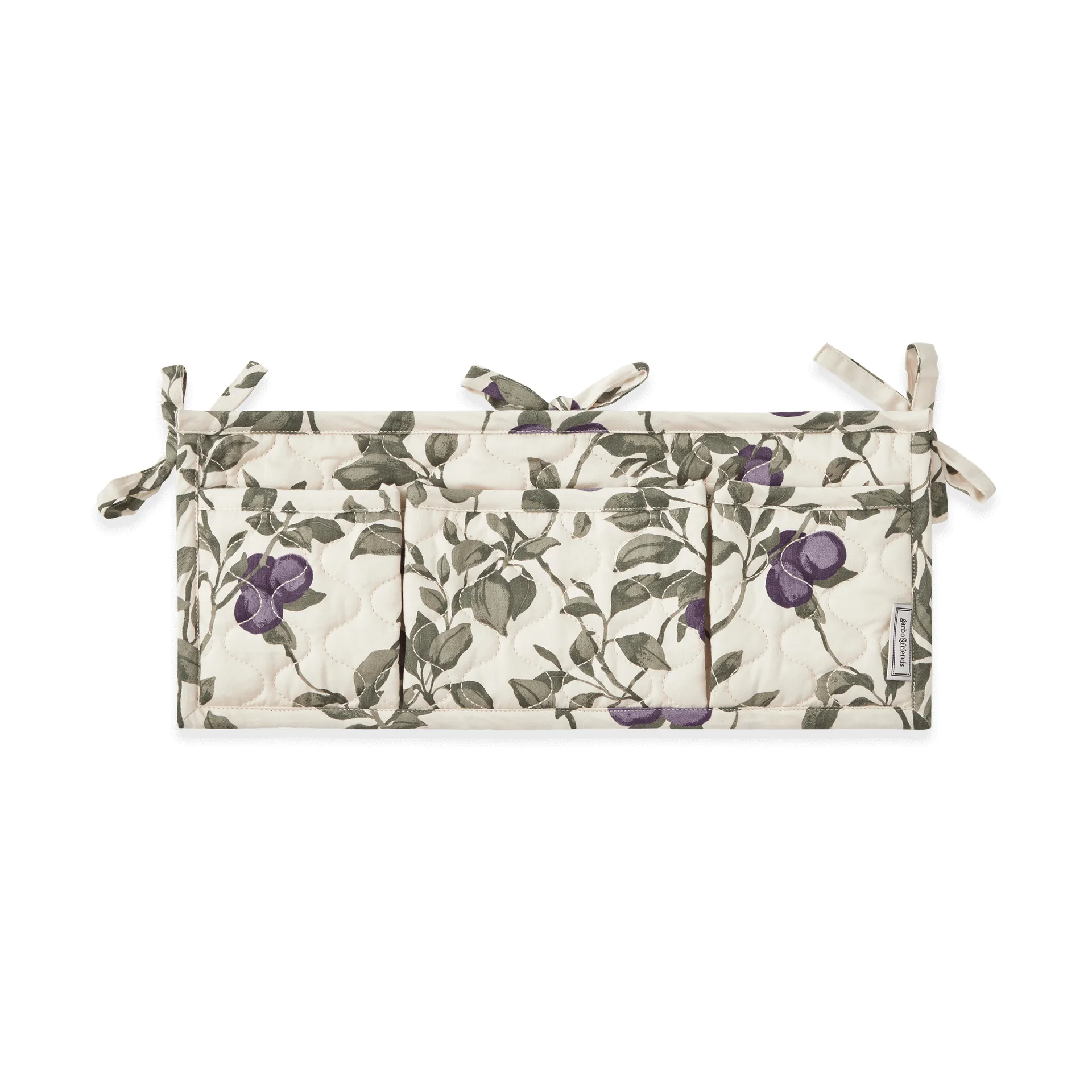 Organizador de cama acolchado satin Plum, 43x18cm Garbo&Friends