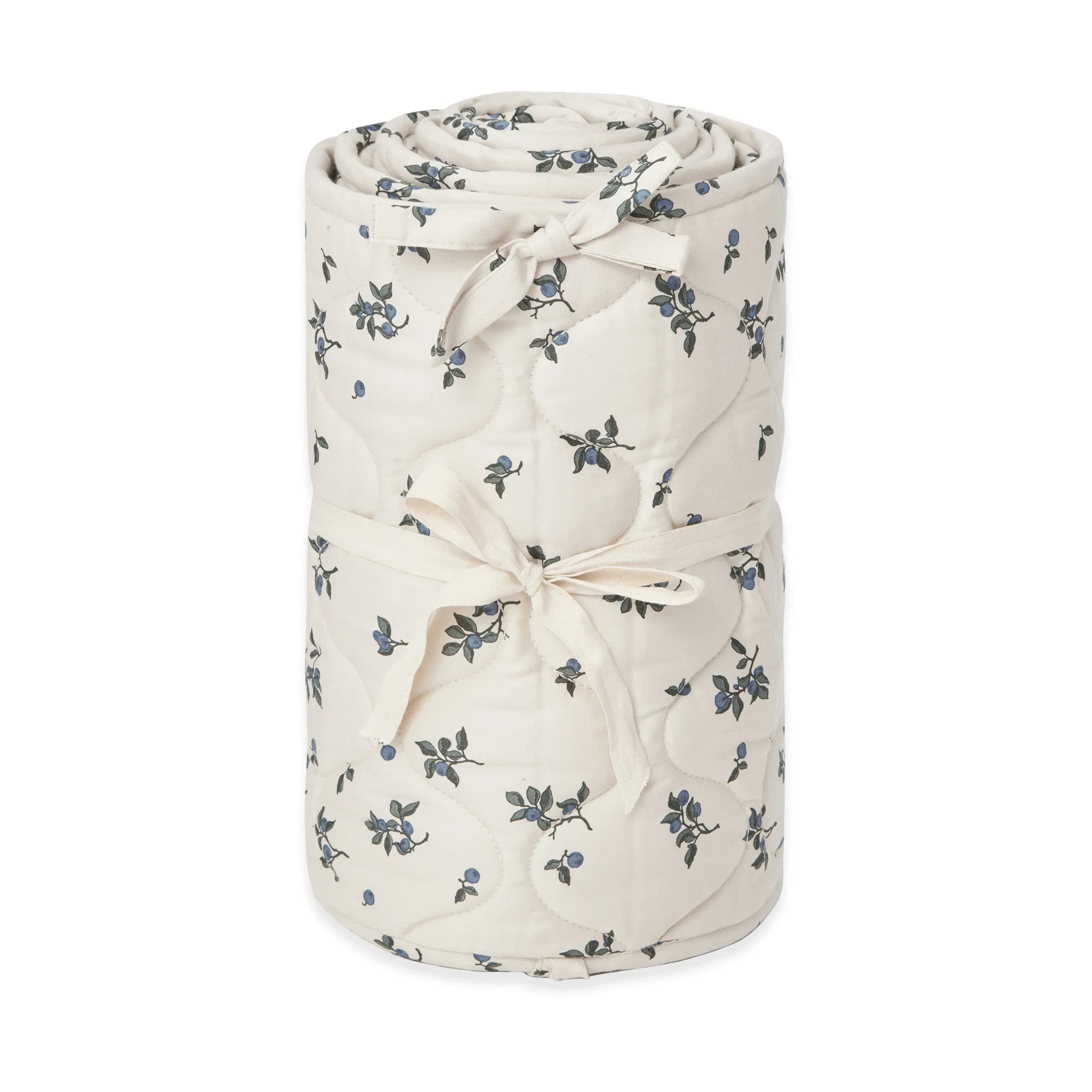 Protector de cuna acolchado Blueberry satin, 30x360 cm Garbo&Friends