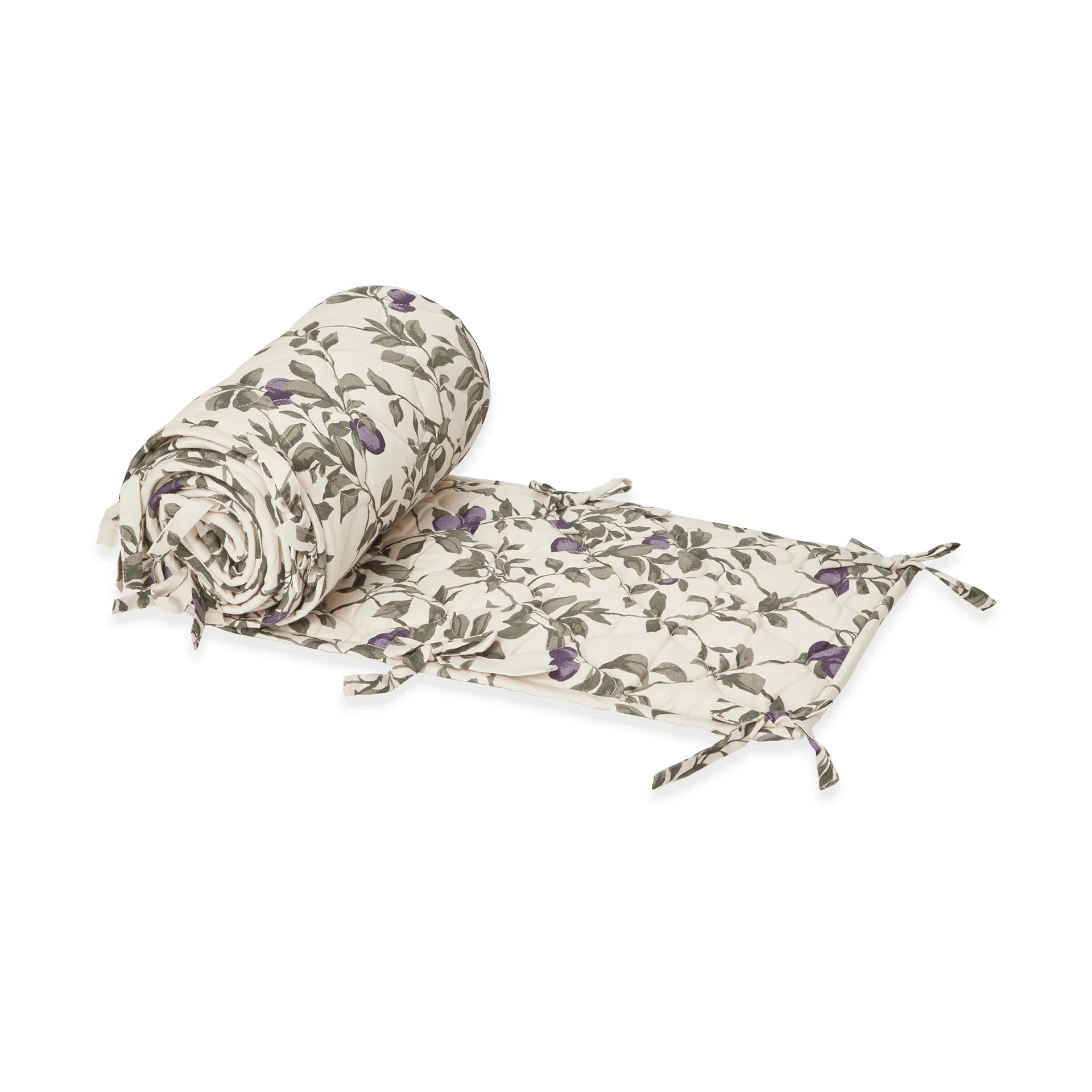 Protector de cuna acolchado Plum satin, 30x360 cm Garbo&Friends