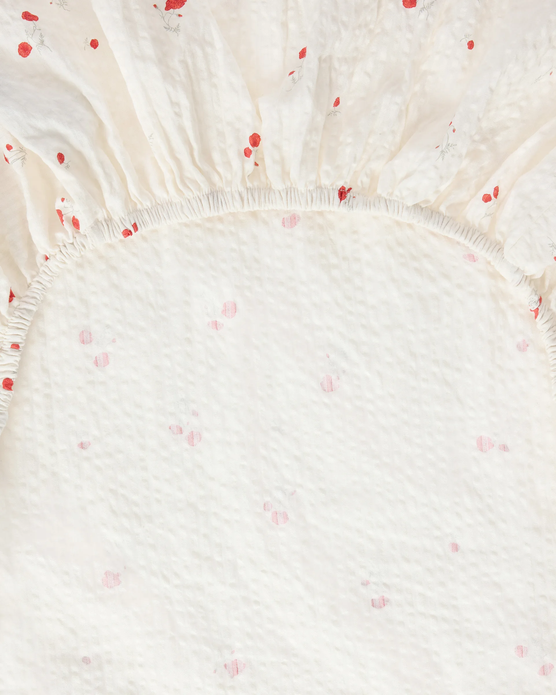 Sábana ajustable Poppy Seersucker, 180x200x30 cm Garbo&Friends