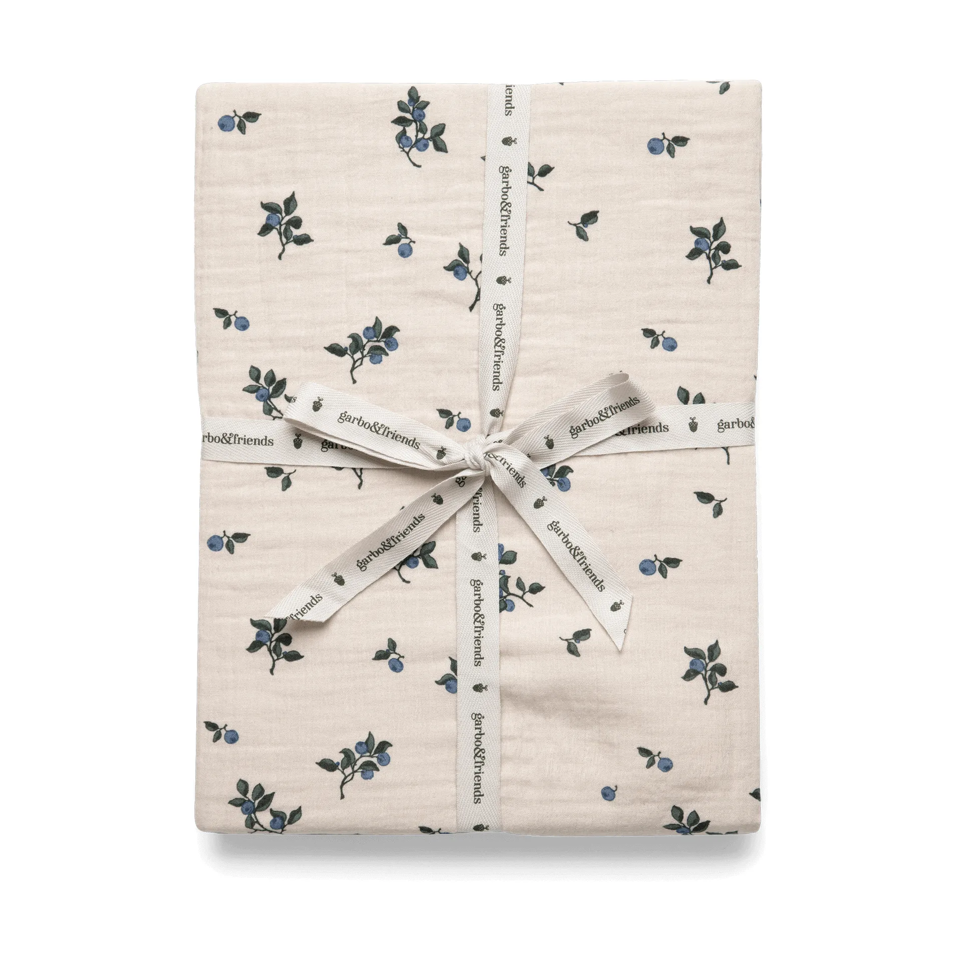 Sábana bajera Blueberry Muslin, 180x200x30 cm Garbo&Friends