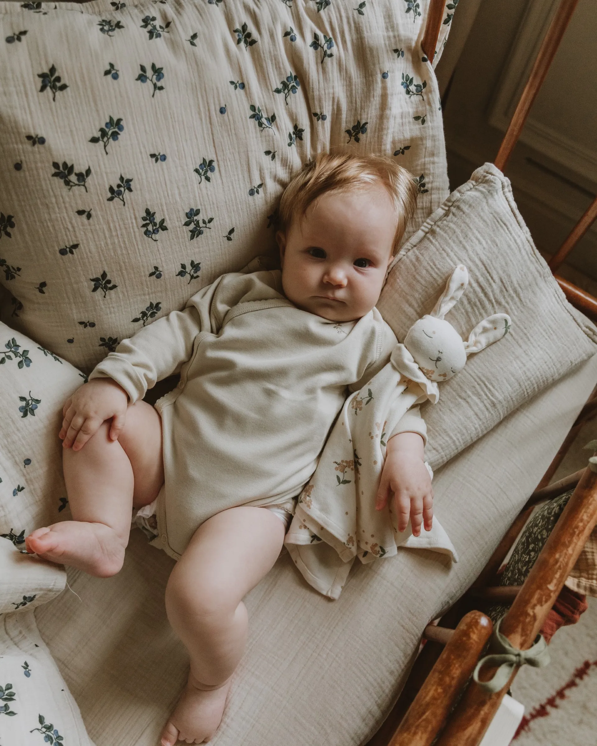 Sábana bajera Eggshell Muslin, 70x140x20 cm Garbo&Friends