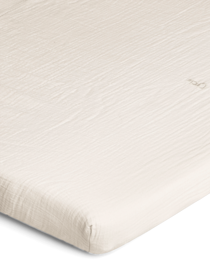 Sábana bajera Eggshell Muslin, 90x200x30 cm Garbo&Friends