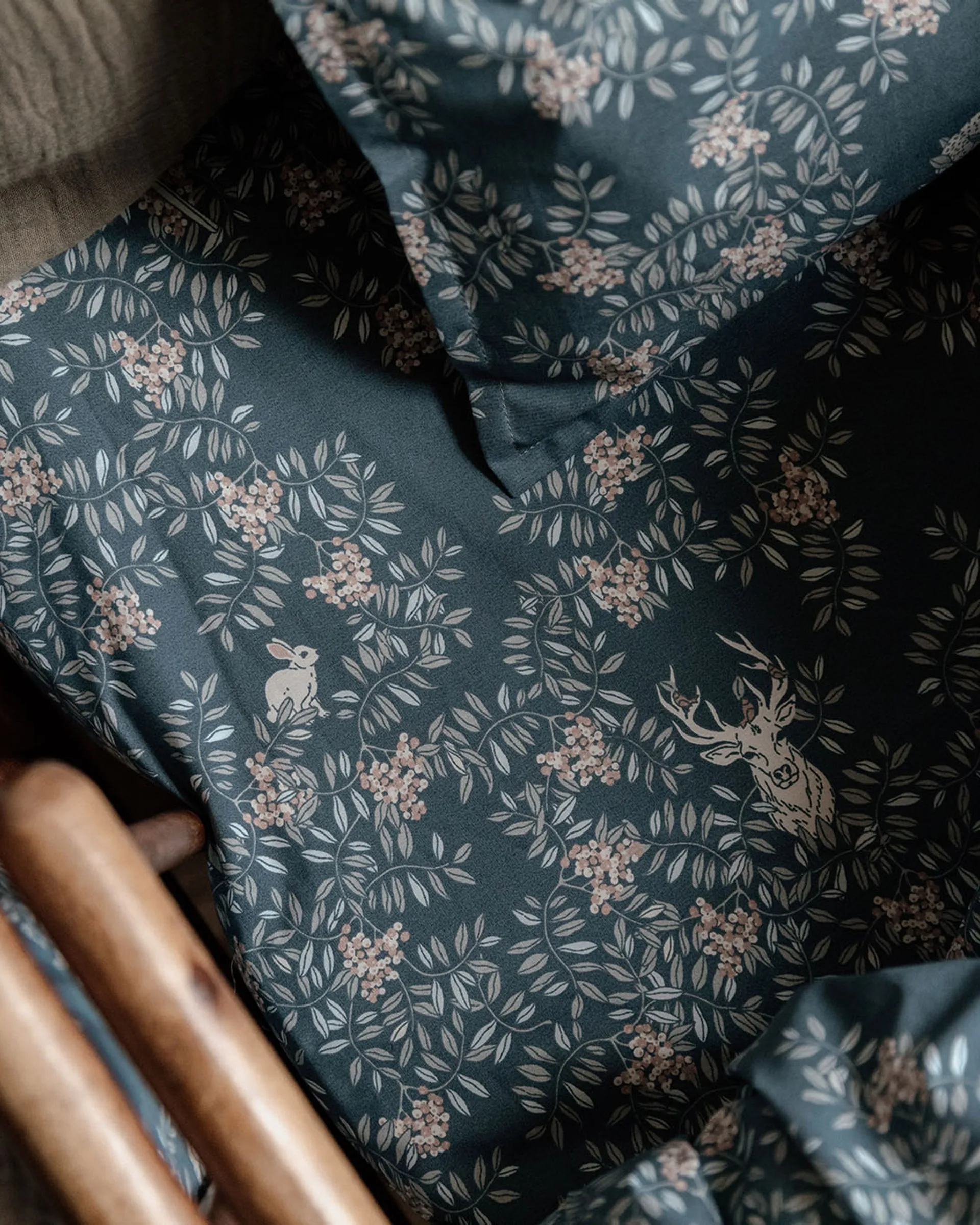 Sábana bajera Fauna Forest, 70x140x20 cm Garbo&Friends