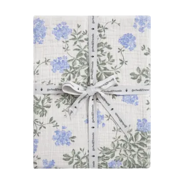 Sábana bajera Plumbago Muslin - 60x120x20 cm - Garbo&Friends