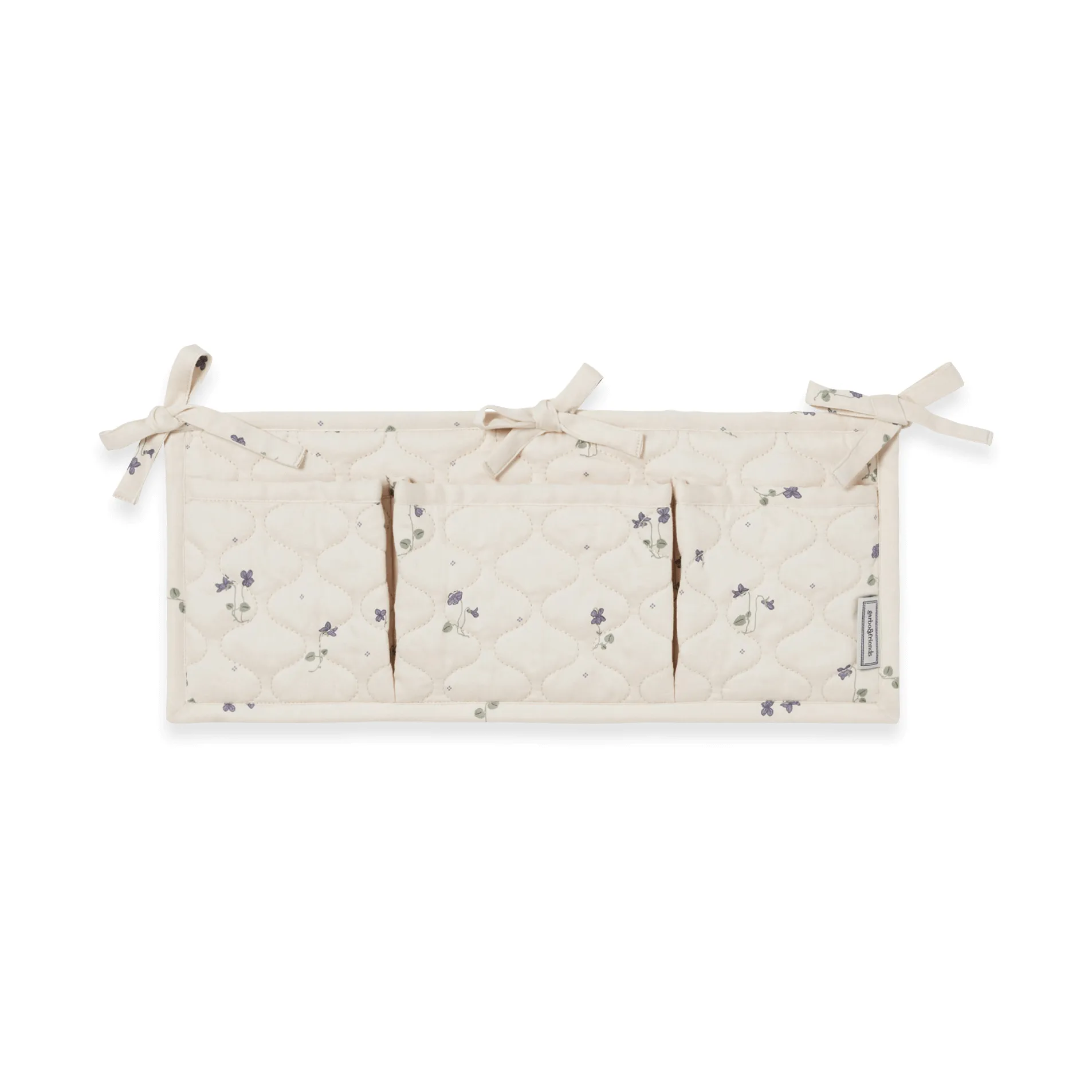 Viola Satin bolsillo acolchado para cama, 18x43 cm Garbo&Friends