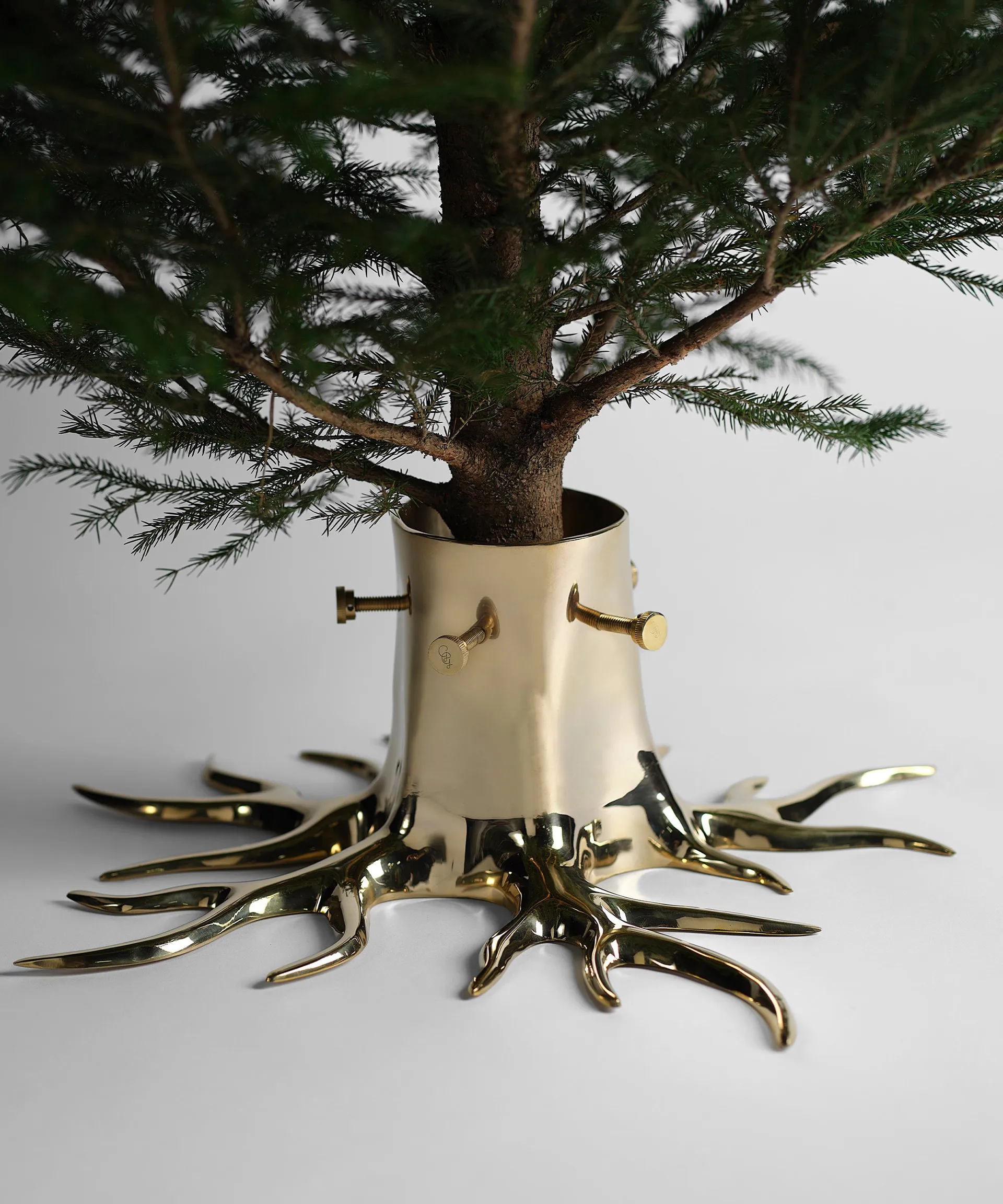 Base para árbol de Navidad Garden Glory, Brass Garden Glory