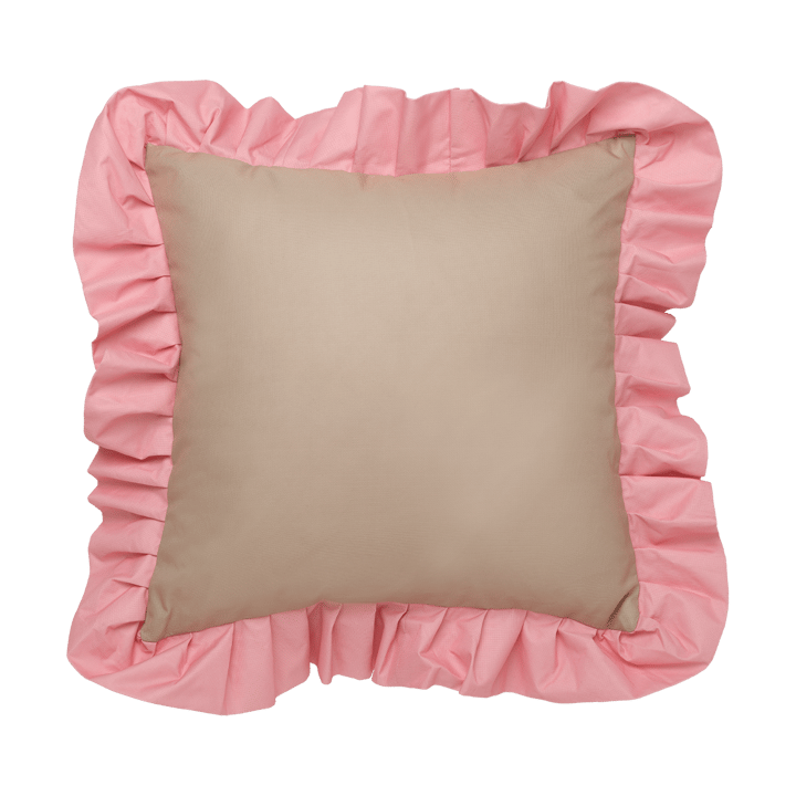 Cojín con volantes Garden Glory Outdoor 45x45 cm - Beige-pink - Garden Glory