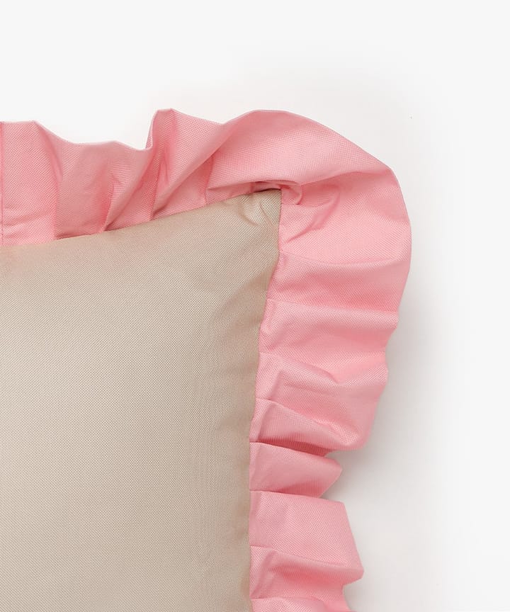 Cojín con volantes Garden Glory Outdoor 45x45 cm, Beige-pink Garden Glory