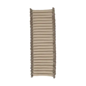 Cojín de asiento Garden Glory con flecos - Beige, flecos beige, 38x120 cm - Garden Glory