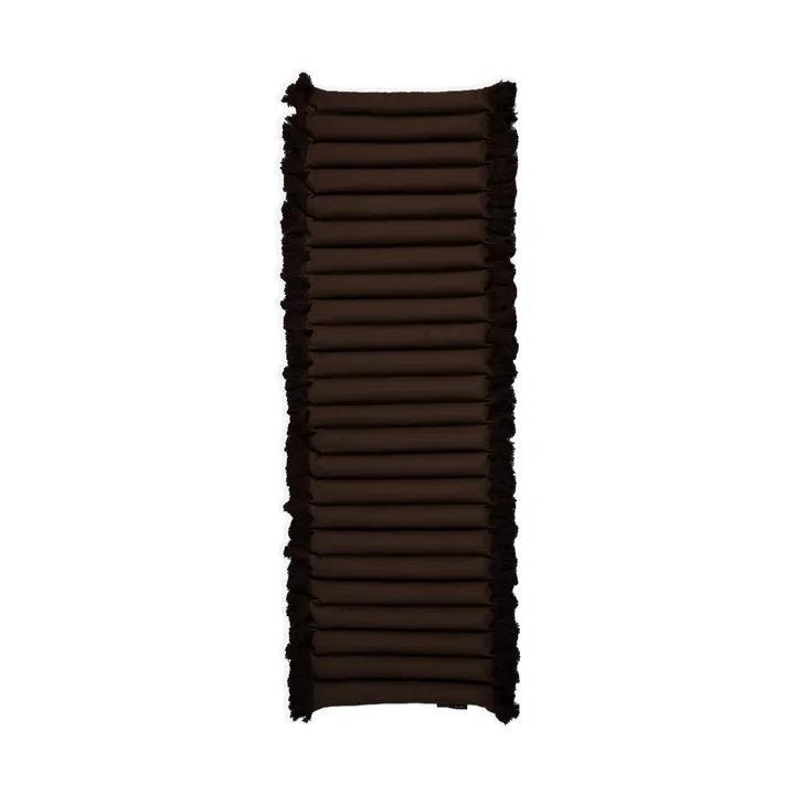 Cojín de asiento Garden Glory con flecos - Marrón, marrón beige, 38x120 cm - Garden Glory
