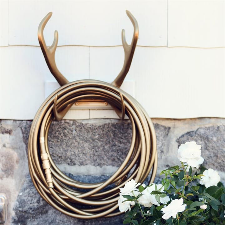 Soporte de manguera reindeer Garden Glory , Gold Garden Glory