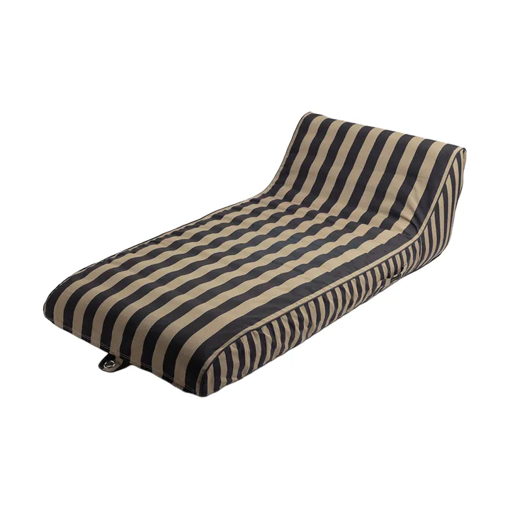 Tumbona hinchable Garden Glory - Negro-beige, 85×168,5 cm - Garden Glory