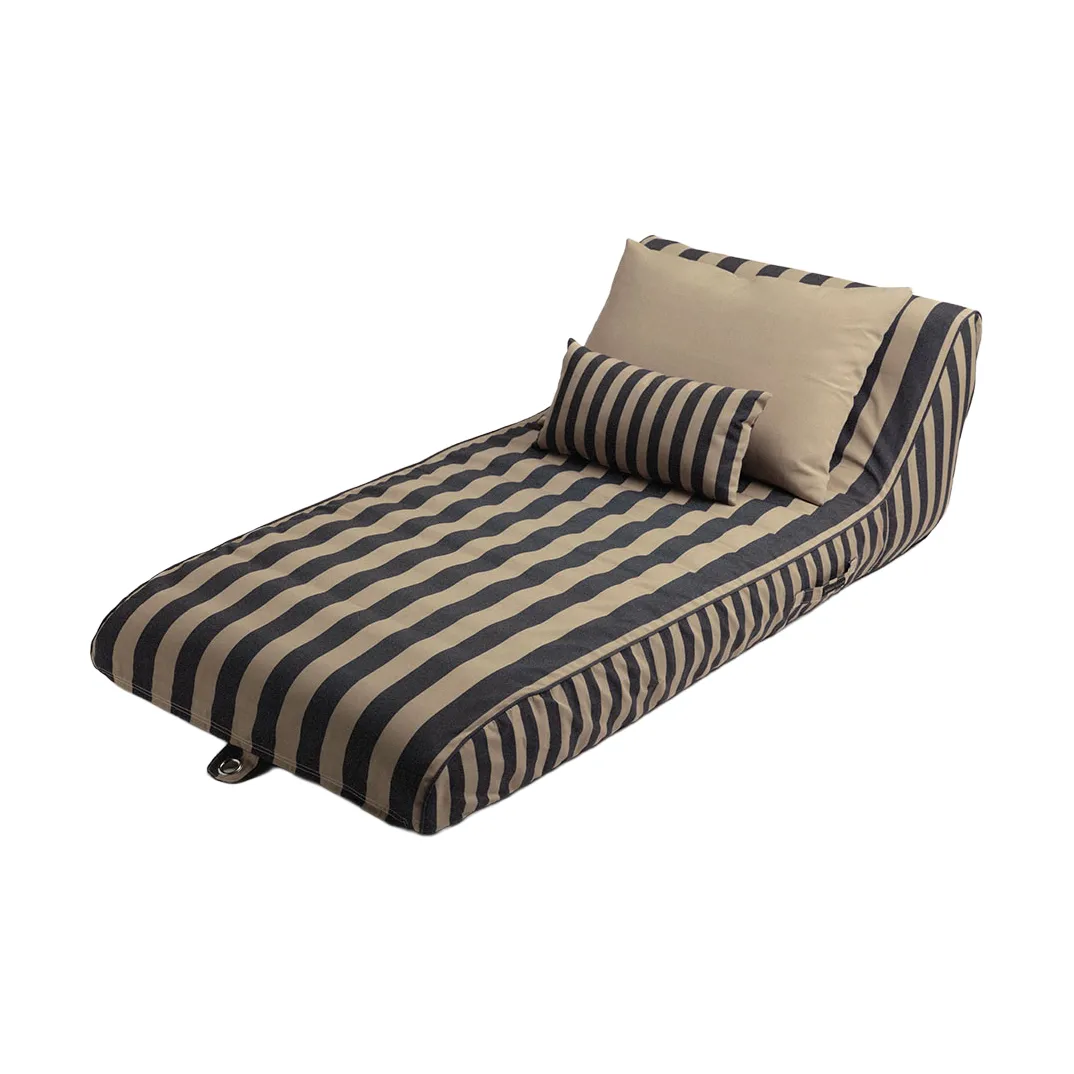 Tumbona hinchable Garden Glory, Negro-beige, 85×168,5 cm Garden Glory