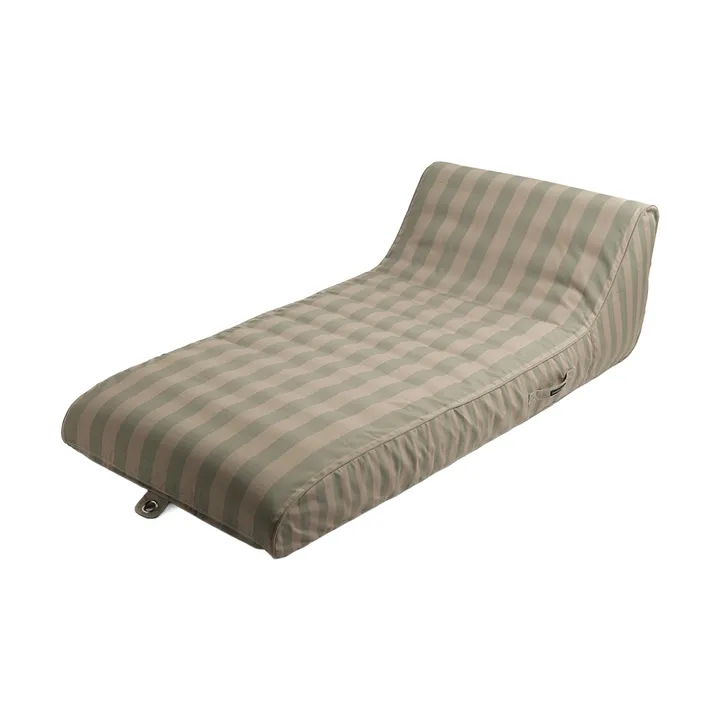 Tumbona hinchable Garden Glory - Verde eucalipto-beige, 85×168,5 cm - Garden Glory