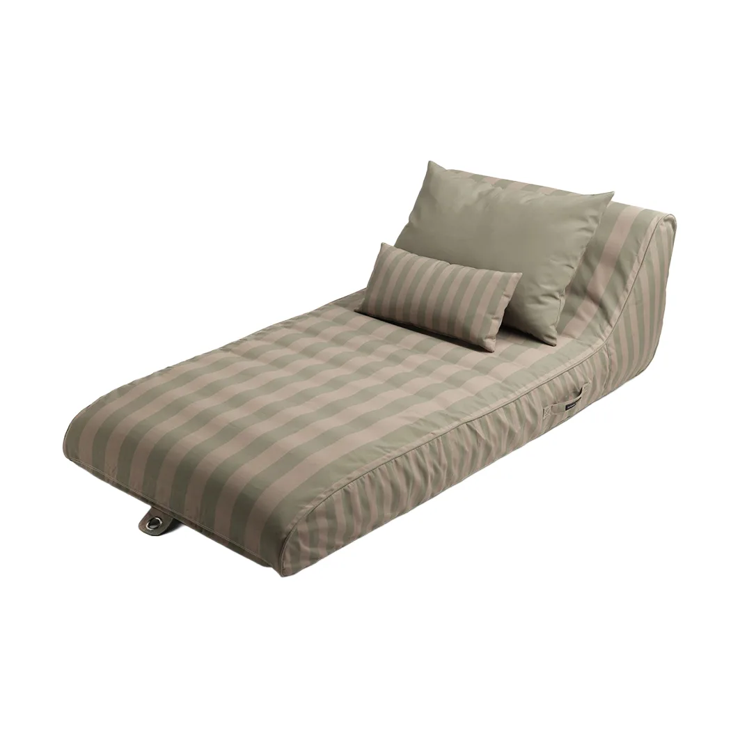 Tumbona hinchable Garden Glory, Verde eucalipto-beige, 85×168,5 cm Garden Glory