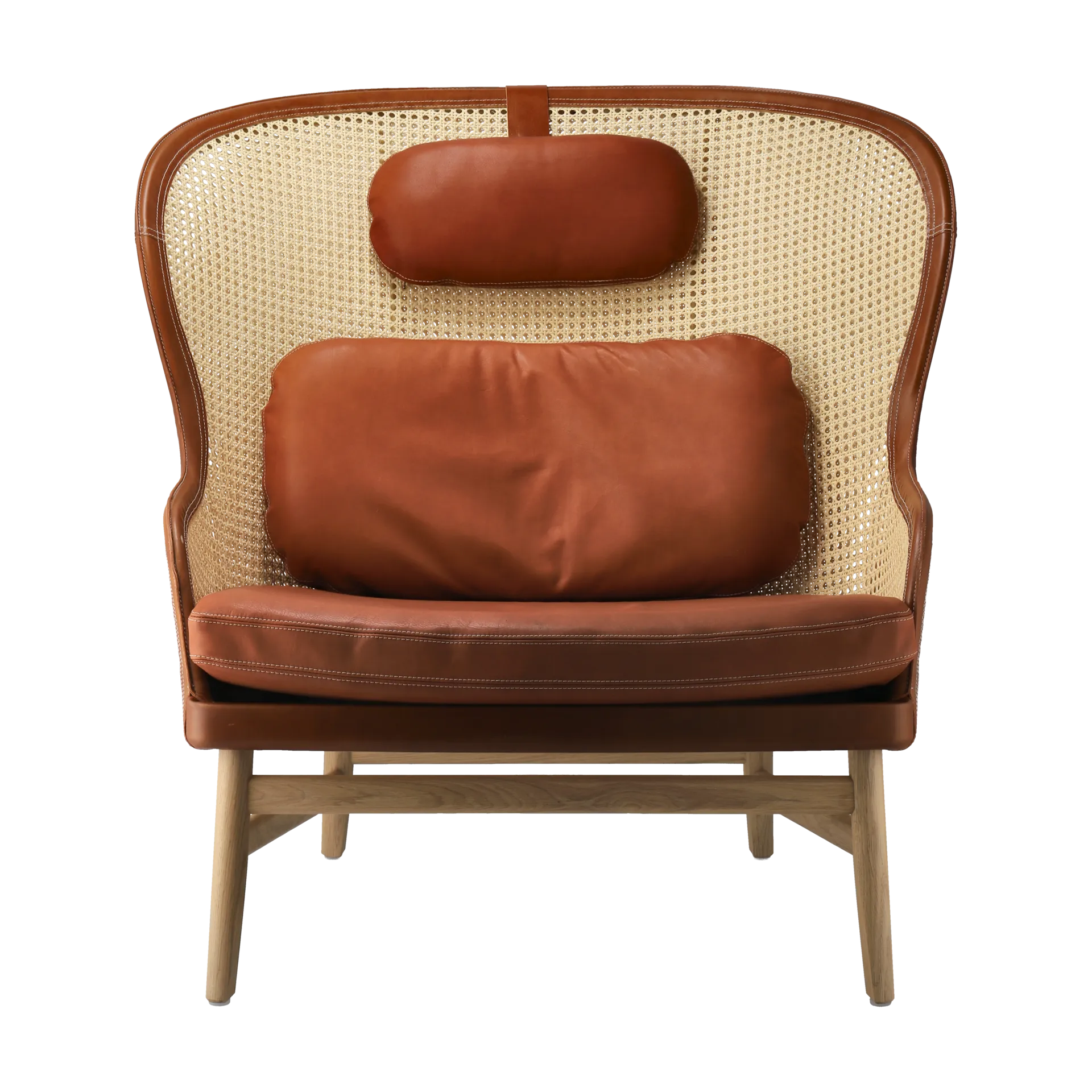 Butaca Dandy, Roble-natural-cuero Tärnsjö cognac Gärsnäs