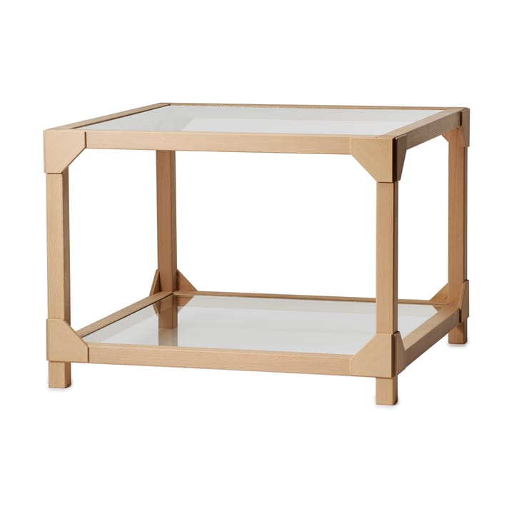 Mesa de Centro Bleck 55x55 cm vidrio - Haya-natural - Gärsnäs