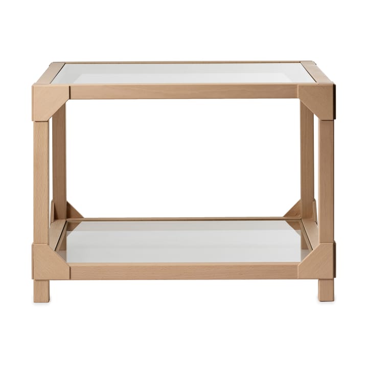 Mesa de Centro Bleck 55x55 cm vidrio - Haya-natural - Gärsnäs