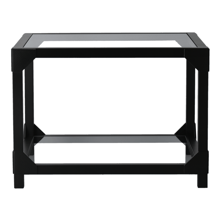 Mesa de Centro Bleck 55x55 cm vidrio - Haya- teñido de negro - Gärsnäs